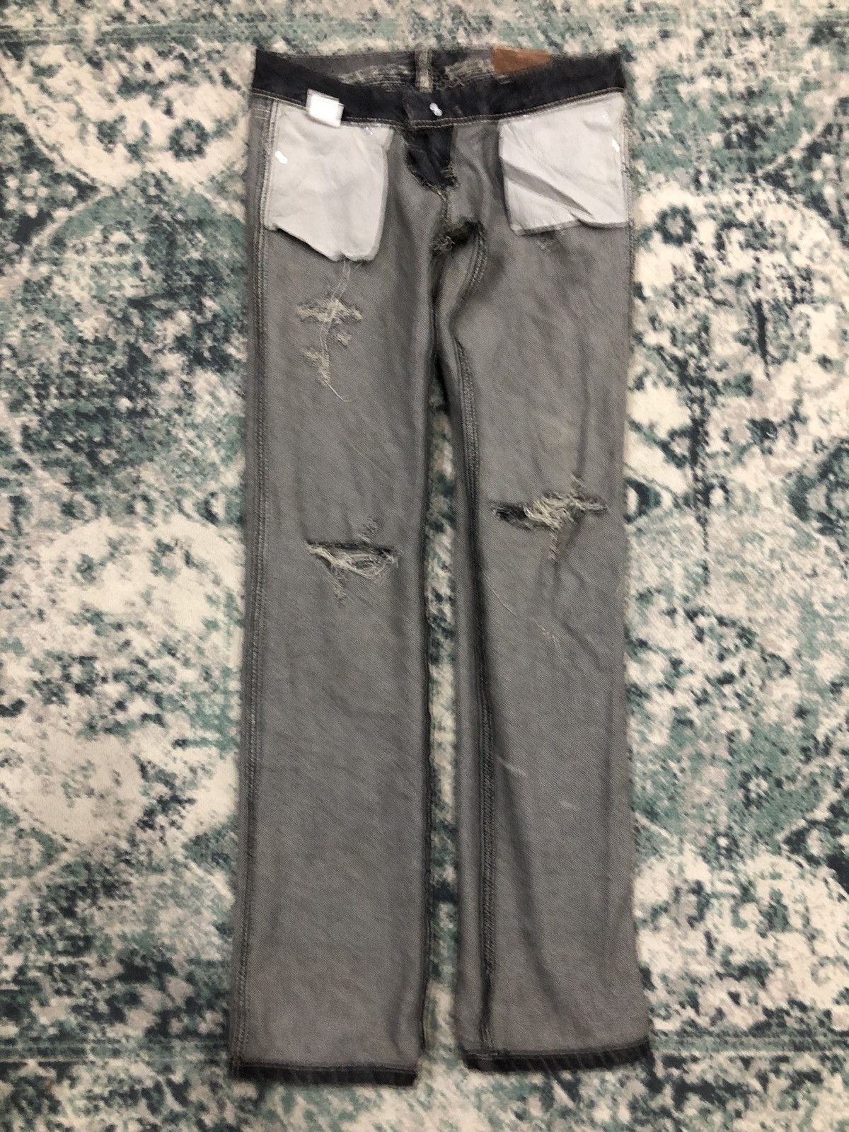 14th Addiction 2000s Japanese Brand SpRay Distressed Flared Denim Size US 29 - 17 Thumbnail