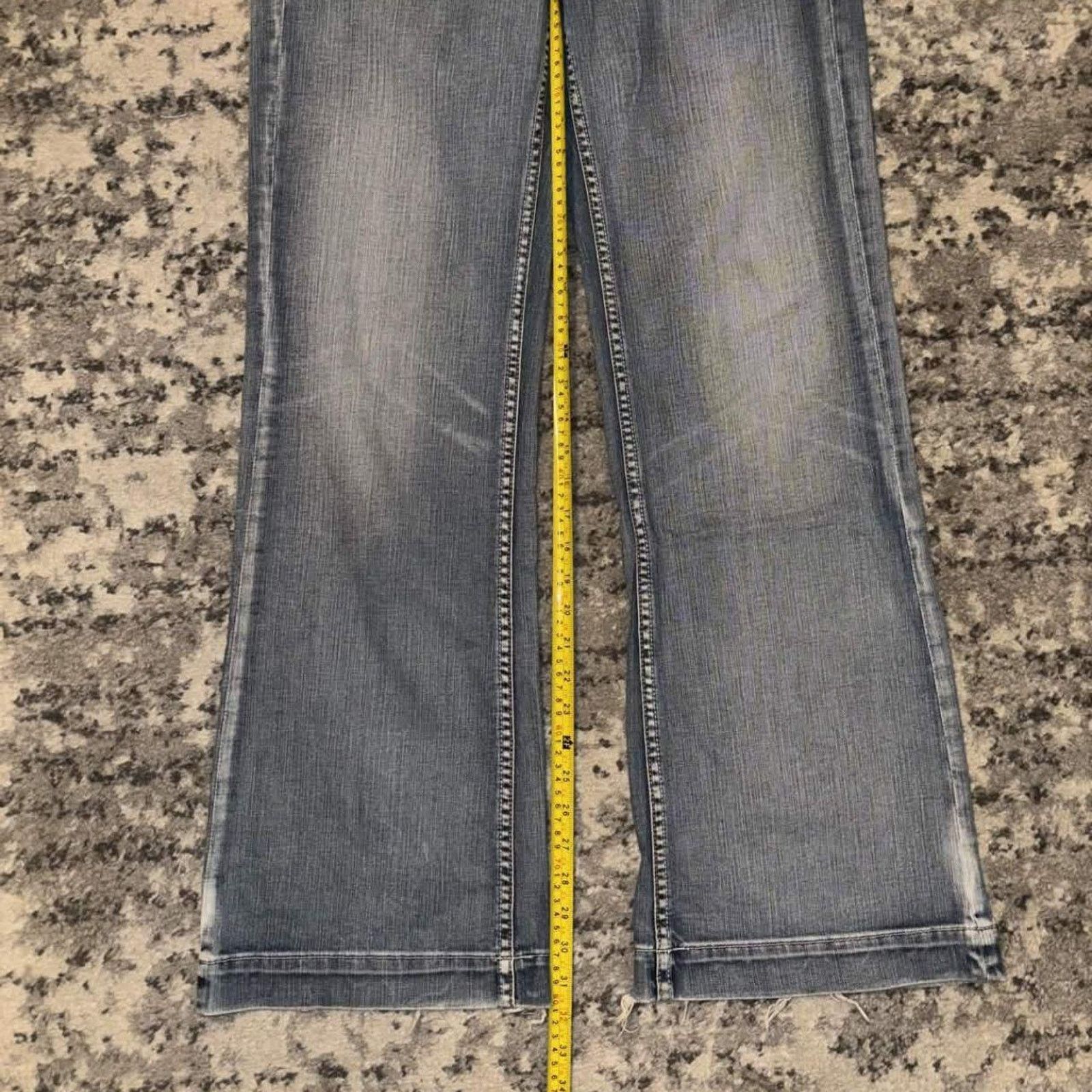 Vintage Y2K Adikto Wide Leg Flare Denim Jeans Size 29" - 7 Thumbnail