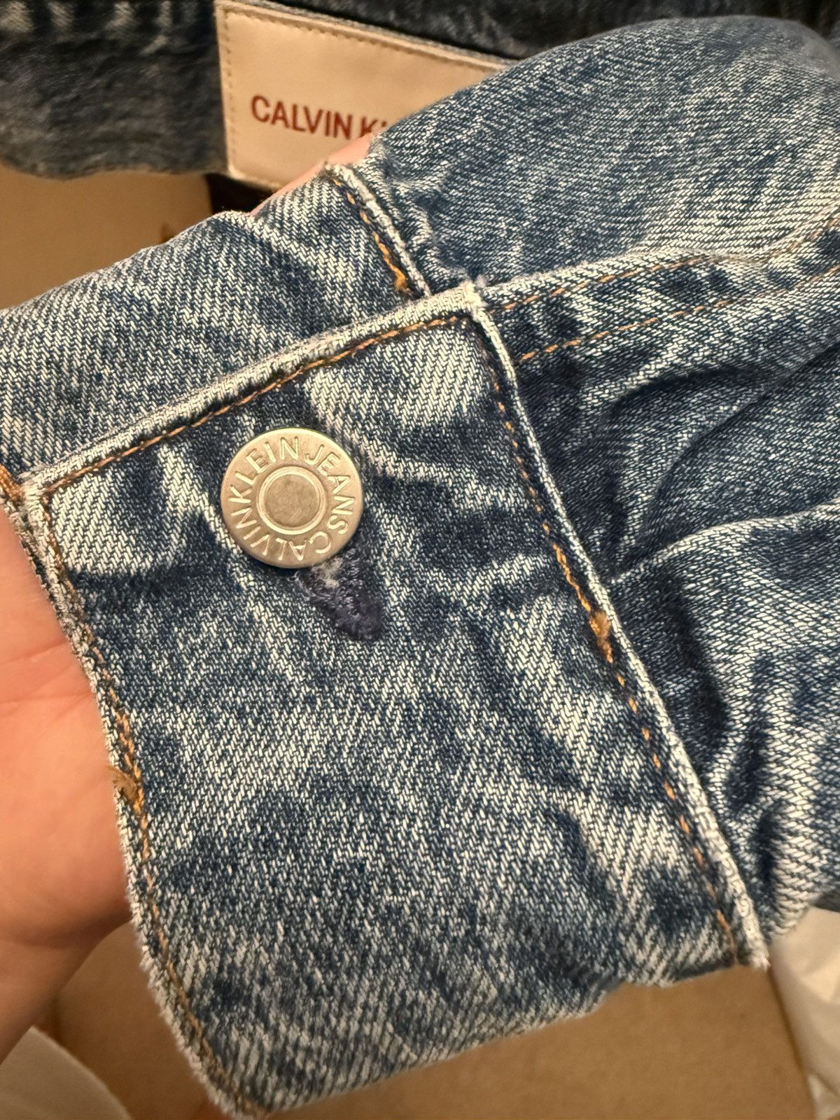 Calvin Klein Calvin Klein Trucker Stone Mountain Denim Jacket Size US S / EU 44-46 / 1 - 7 Thumbnail