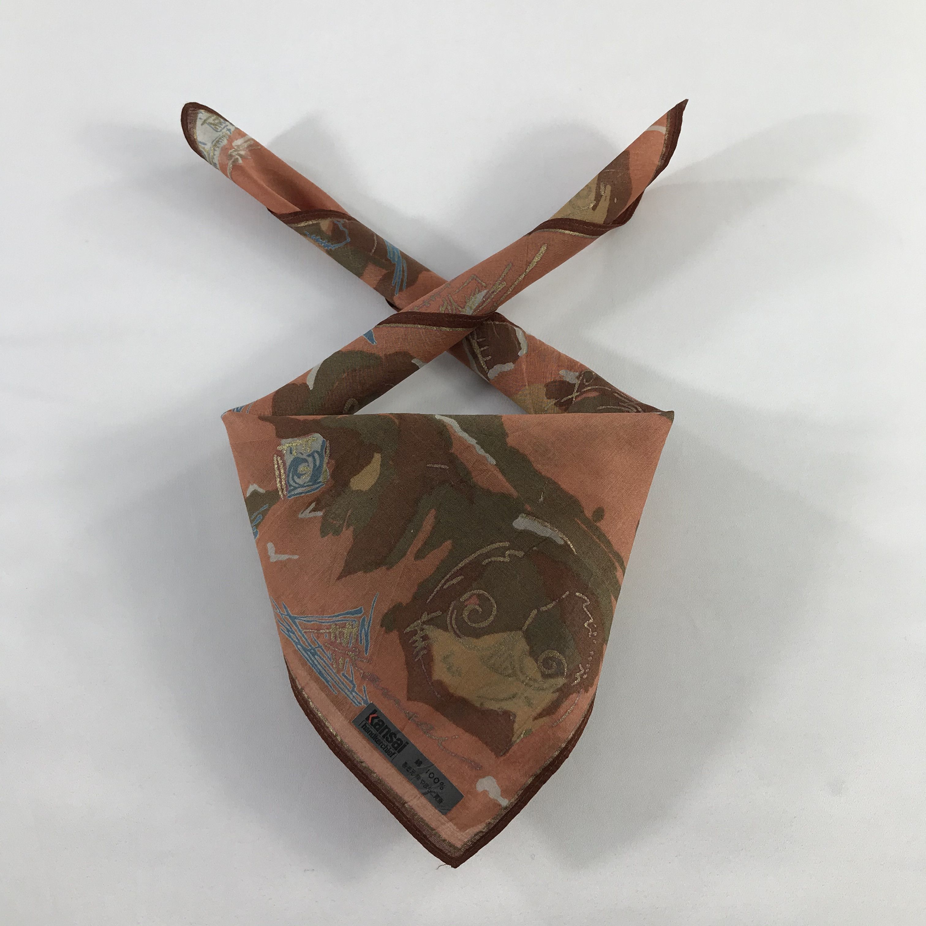 Kansai Yamamoto × Vintage Kansai Bandana / Handkerchief / Neckerchief - S721 Size ONE SIZE - 3 Thumbnail
