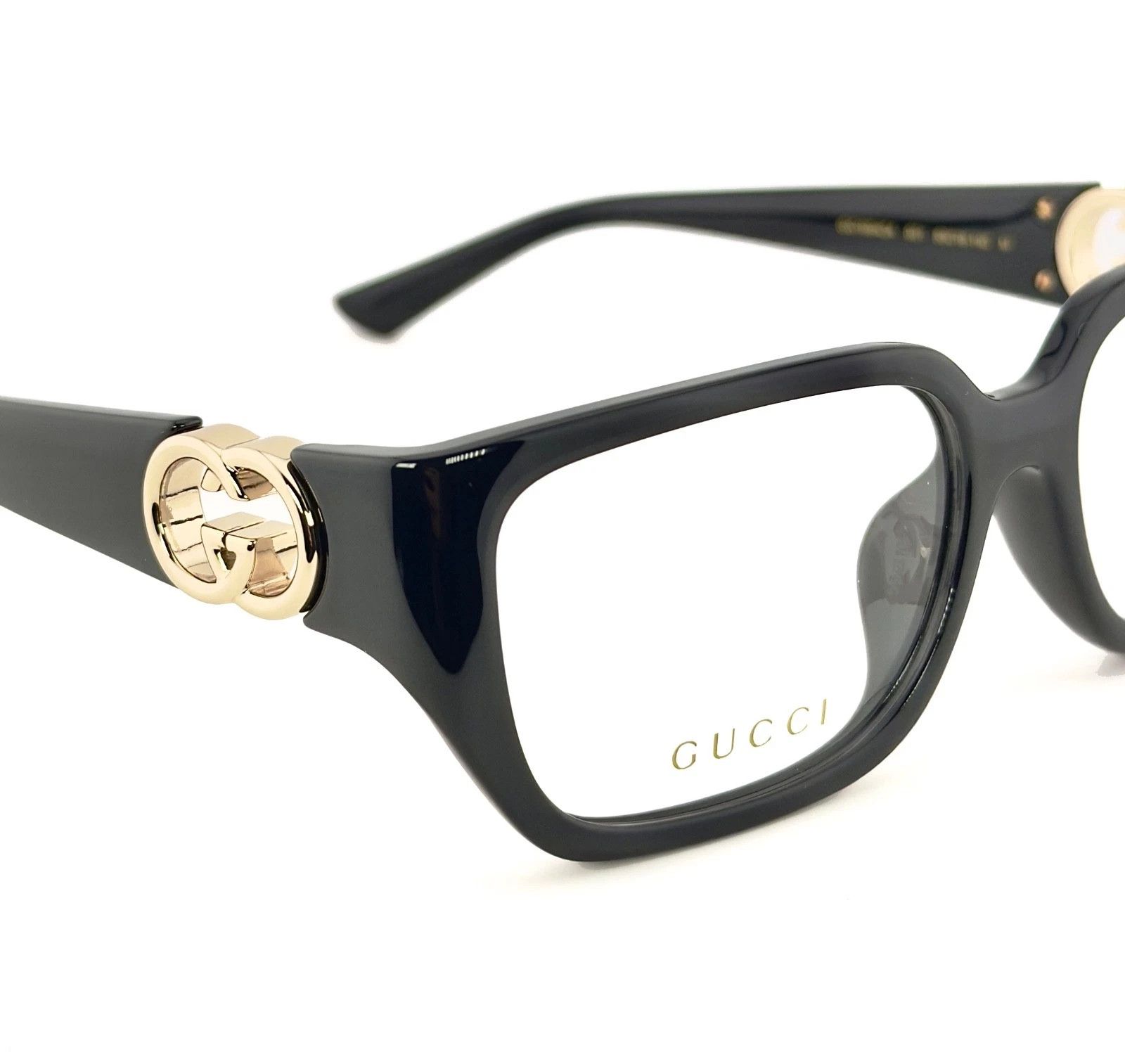 Gucci GUCCI GG1694O 1694 Black GG Geometric Unisex Eyeglasses 001 Size ONE SIZE - 8 Thumbnail