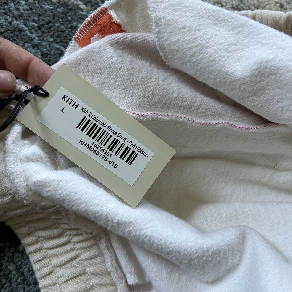 Columbia × Kith 2022 Sonora Desert Red Hibiscus Cotton Fleece Sweatshorts Size US 33 - 8 Thumbnail