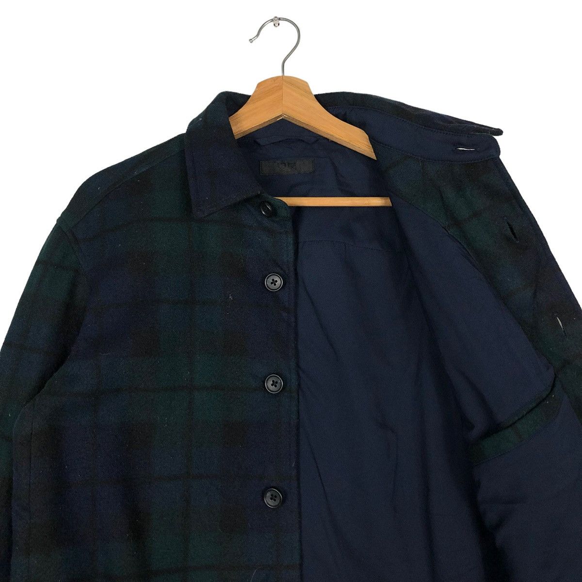 Japanese Brand 🔥VINTAGE WOOL JACKET TARTAN DESIGN UNIQLO JAPAN ISSEY MIYAK Size US S / EU 44-46 / 1 - 12 Thumbnail