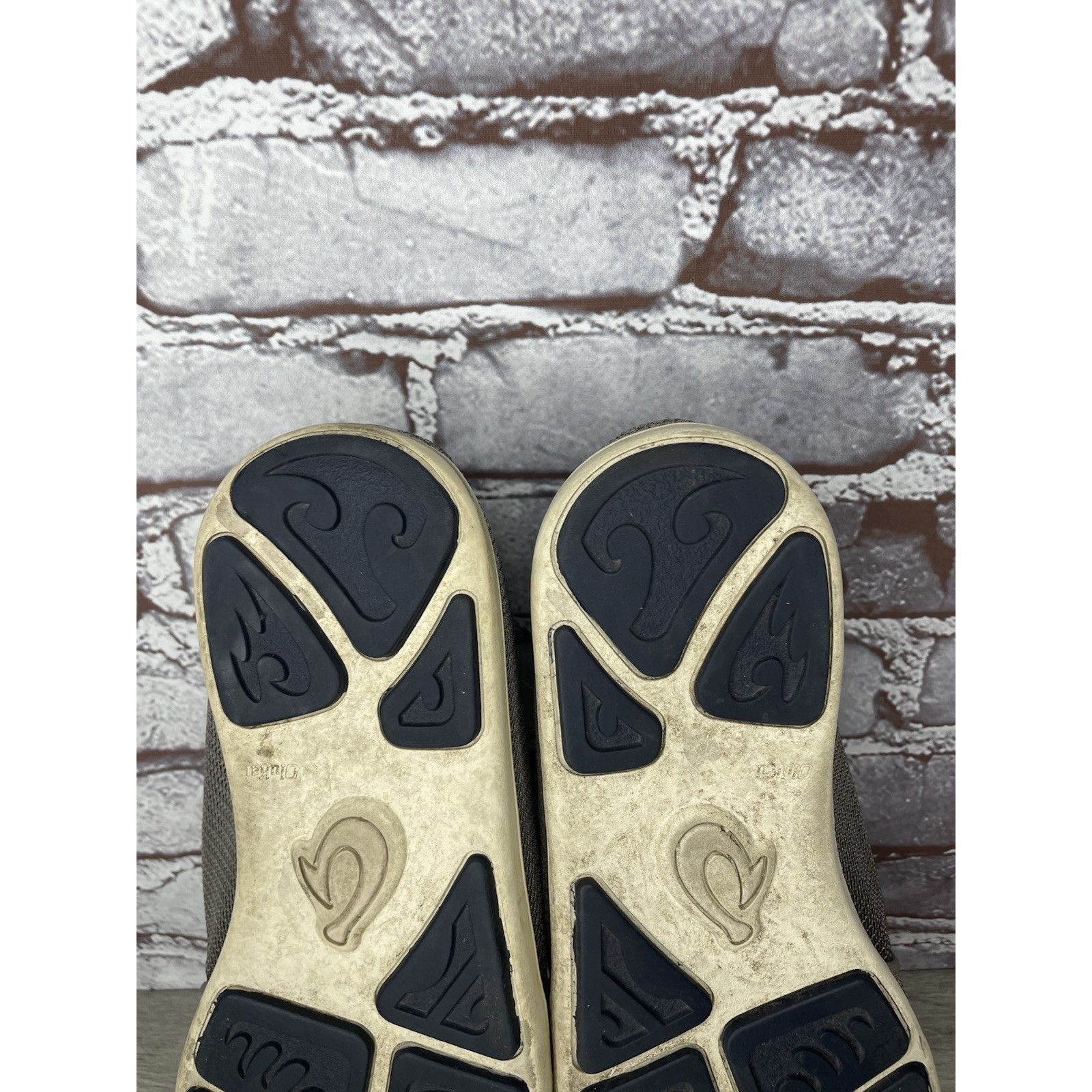 Olukai Olukai Nohea Mesh Comfort Gray Yellow Slip Casual On Shoes M Size US 10.5 / EU 43-44 - 8 Thumbnail