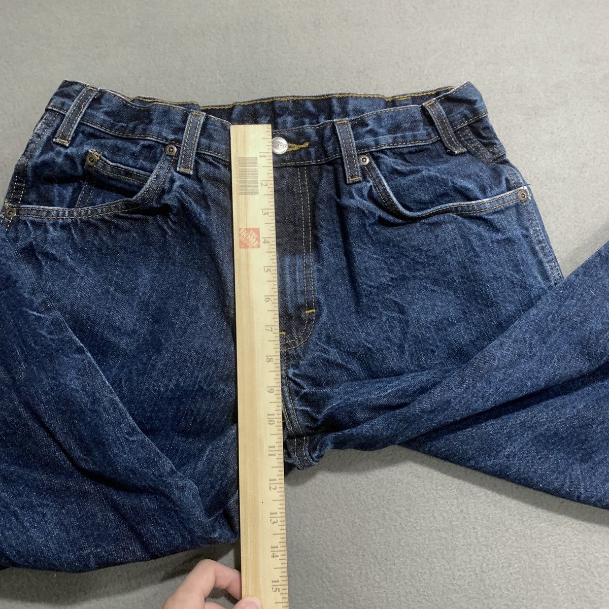 Dickies Dickies Jeans Mens Sz 34 Blue Denim Wide Leg Pants Dark Wash Size US 34 / EU 50 - 12 Thumbnail