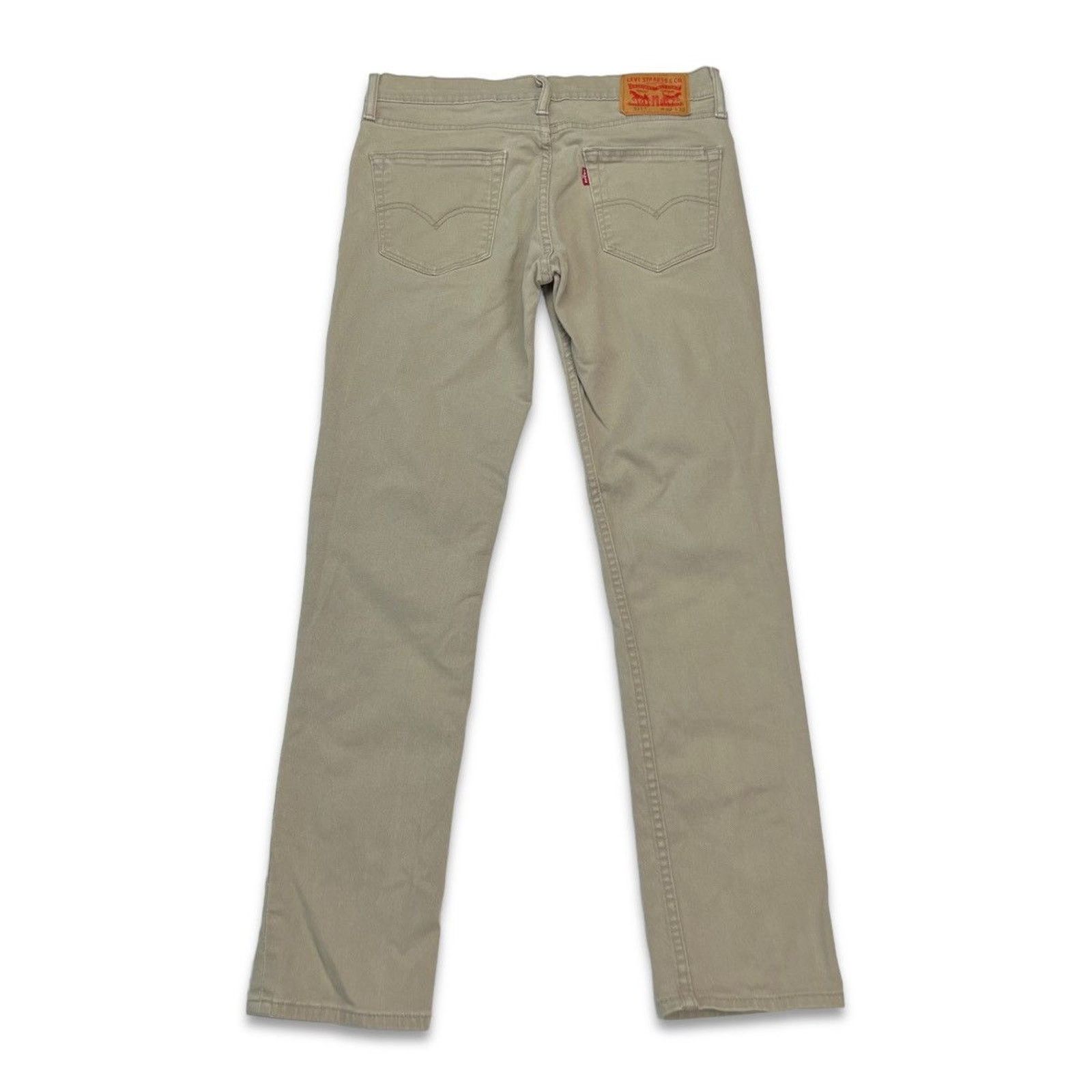Levi's × Vintage Levi's 511 Jeans 32x30 Beige Slim Fit American Denim Pants Size US 32 / EU 48 - 4 Thumbnail