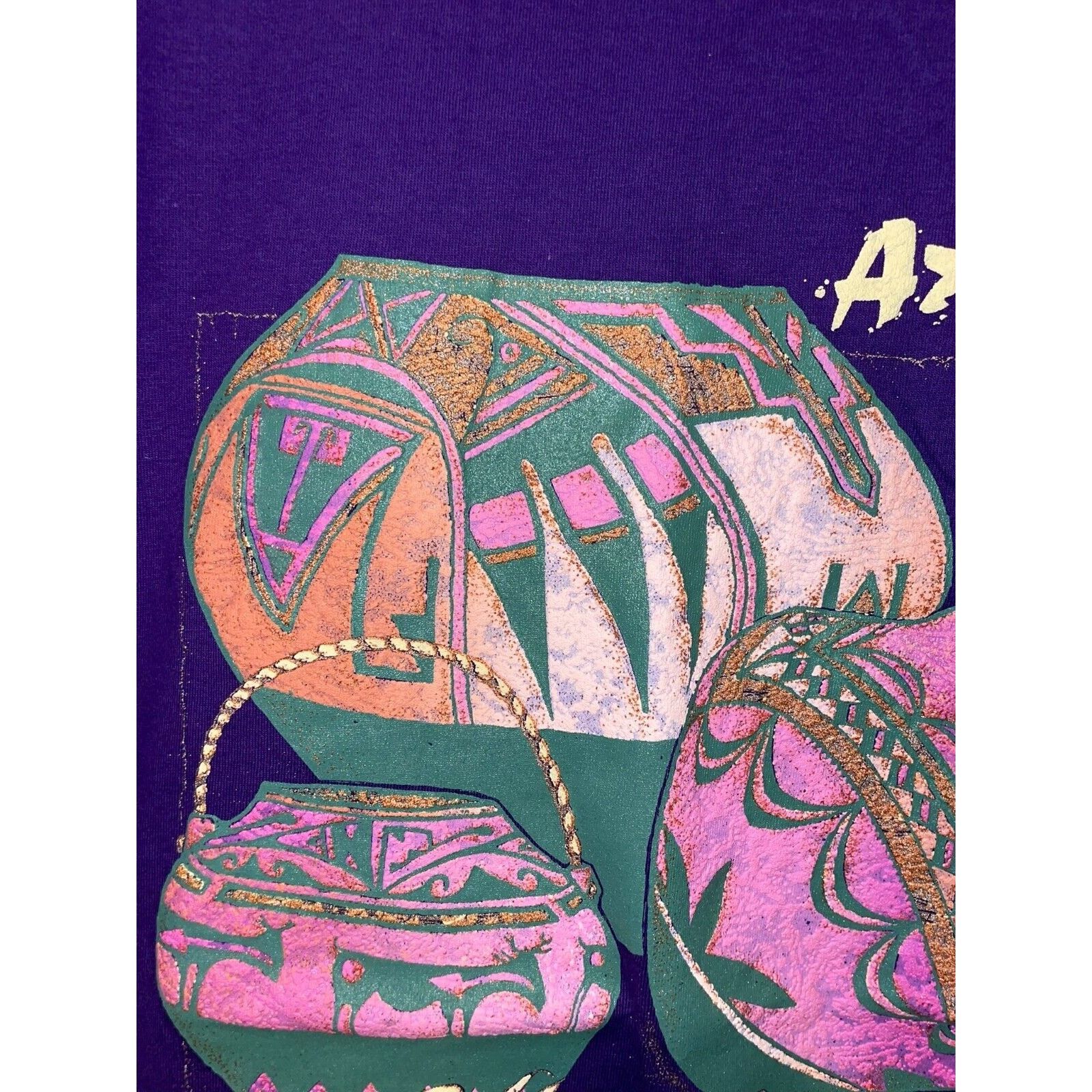 Jerzees Vintage Arizona Native Shirt Pots Shirt Tee AZ VTG 90s Large Size US L / EU 52-54 / 3 - 4 Thumbnail