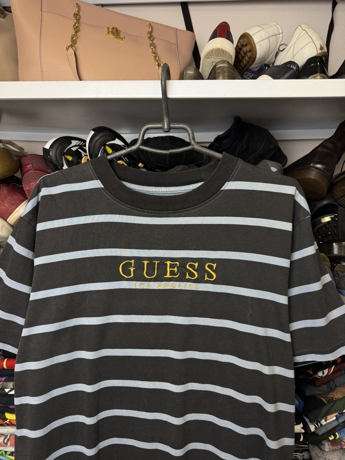 A$AP Rocky × Guess Guess x A$AP Rocky Blue Striped T-Shirt Size US M / EU 48-50 / 2 - 2 Thumbnail