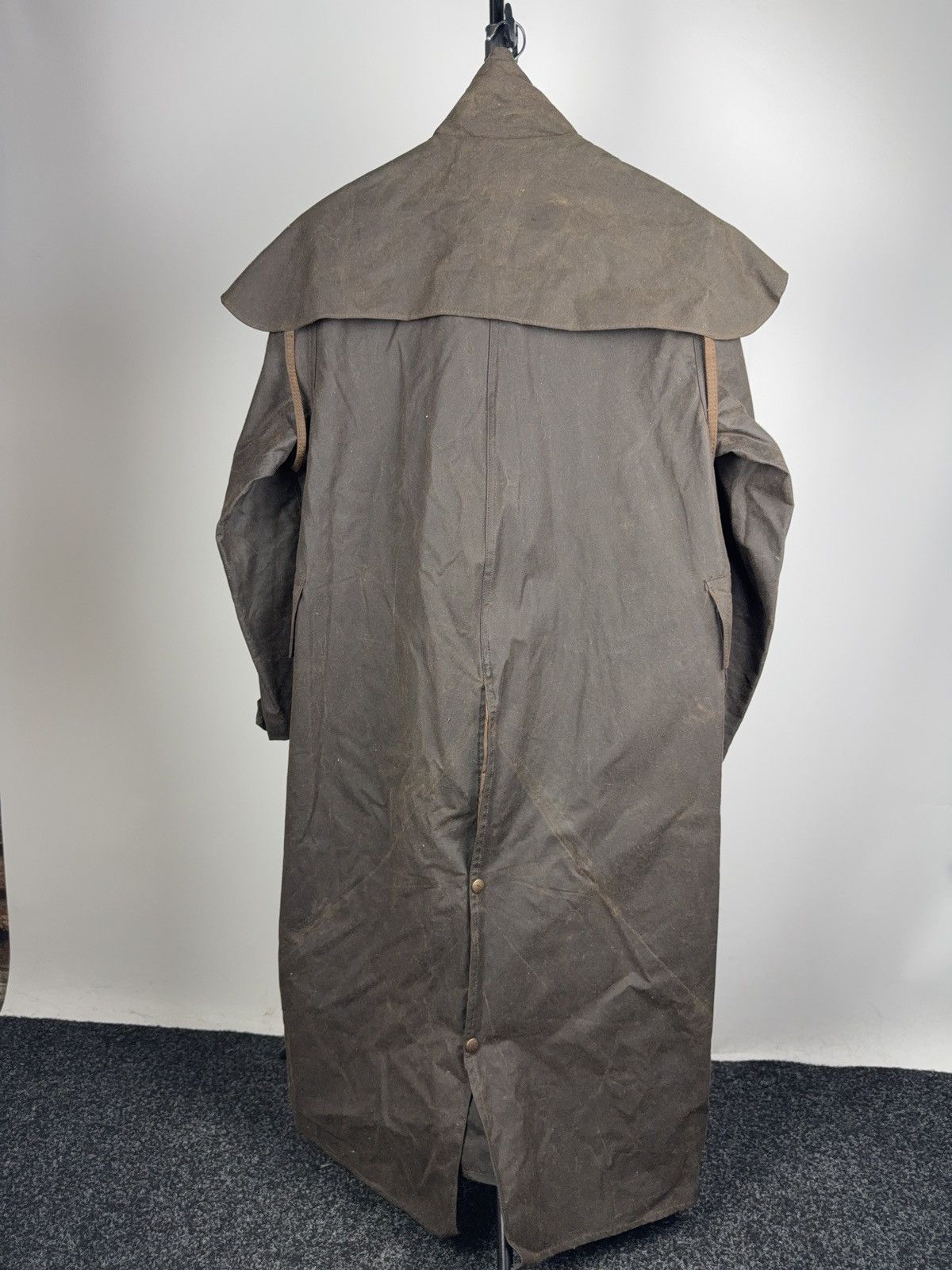 Vintage Vntg Driza-Bone Oilskin Riding Coat Australian Waxed Duster Size US M / EU 48-50 / 2 - 8 Thumbnail