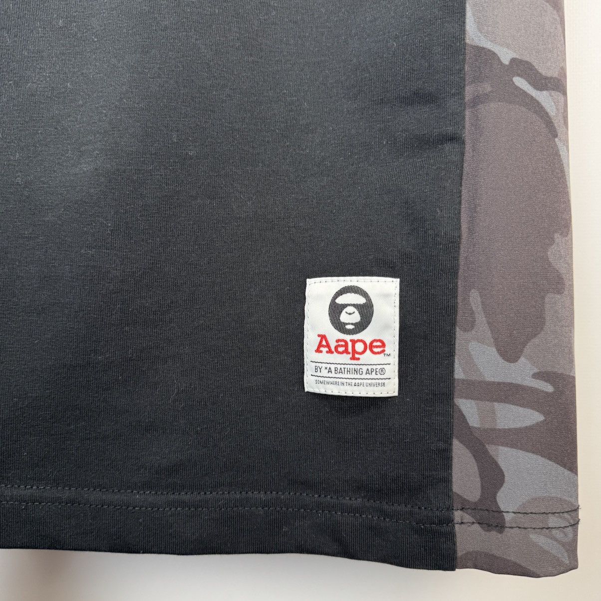 Aape Aape By a Bathing Ape Black T-Shirt Big Logo Tee Crew Neck Size US L / EU 52-54 / 3 - 10 Thumbnail