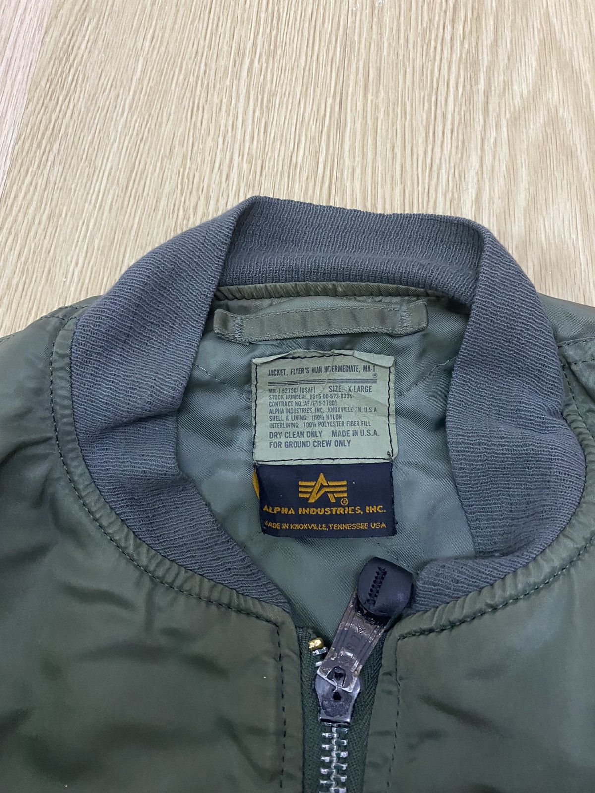 Alpha Industries Vintage 80’s Alpha Industries MA-1 flight jacket Size US XL / EU 56 / 4 - 5 Thumbnail
