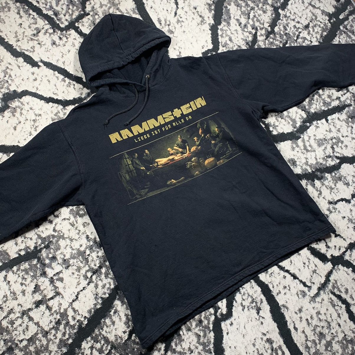 Band Tees × Vintage Vintage Y2k Rammstein Tour Hoodie Size US XL / EU 56 / 4 - 3 Thumbnail