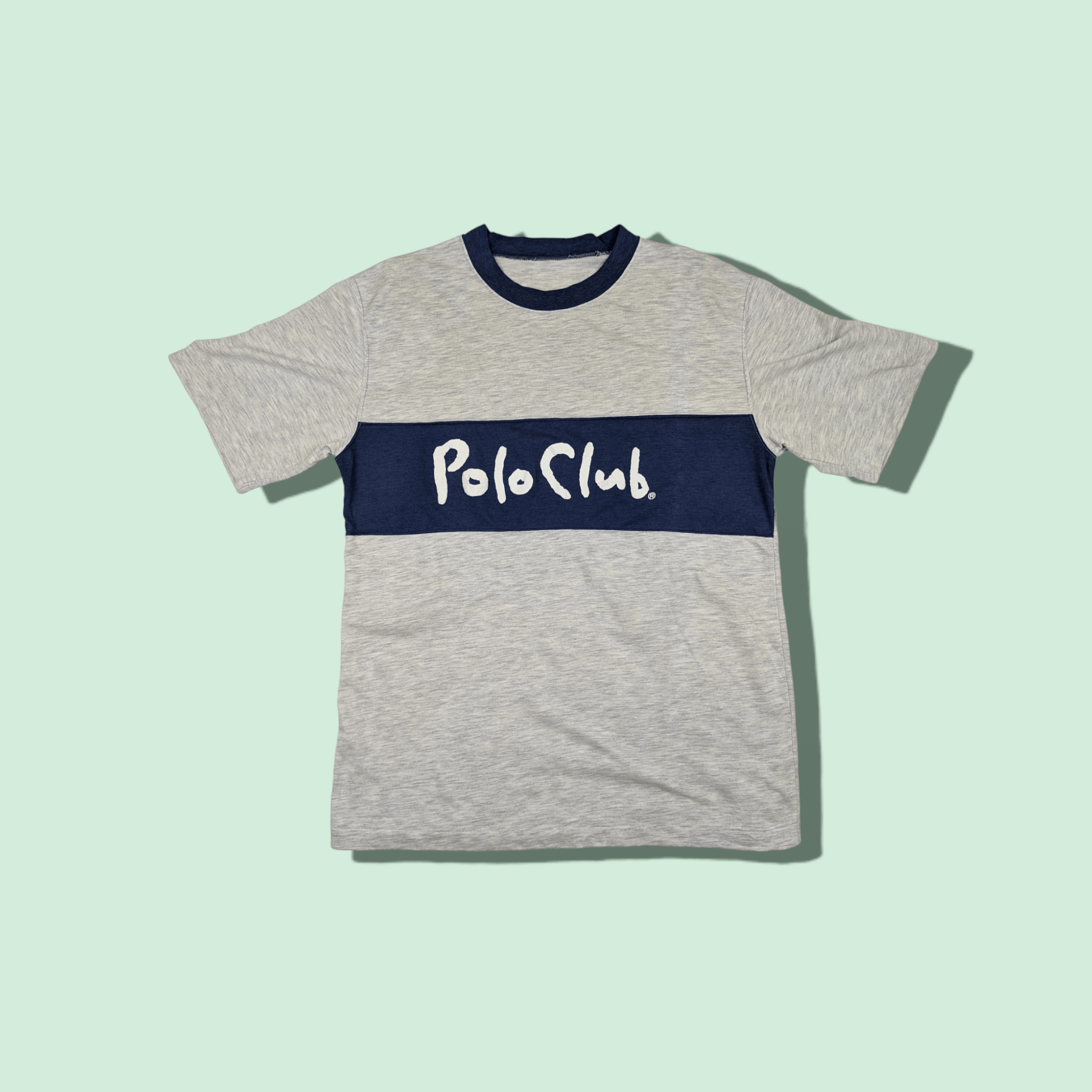 Japanese Brand 90's POLO CLUB Big Spell Out T Shirt Single Stitches Tee Size US M / EU 48-50 / 2 - 1 Thumbnail