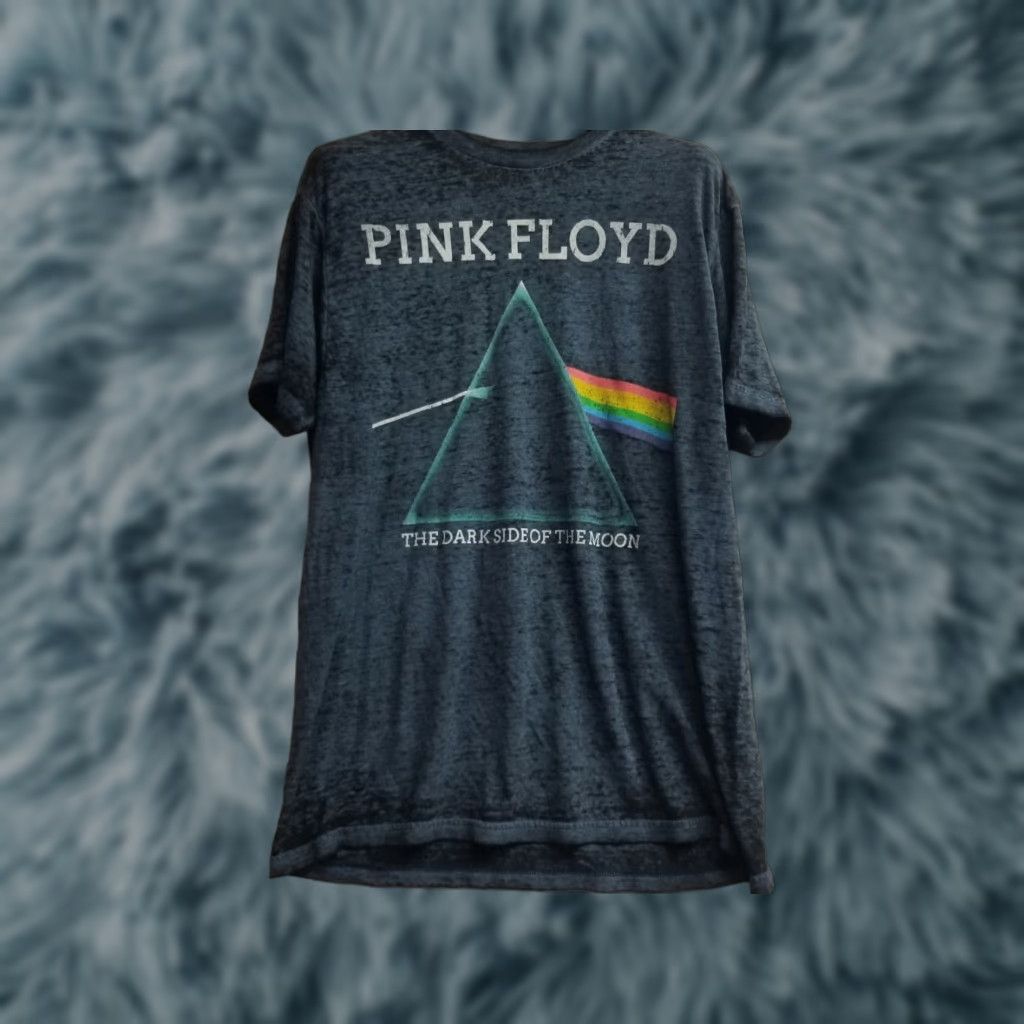 Vintage Pink Floyd T-Shirt Blue Tie Dye The Dark Side of the Moon Graphic Crew Neck Men L Large Rock'n'Roll Shirt Size US L / EU 52-54 / 3 - 1 Thumbnail