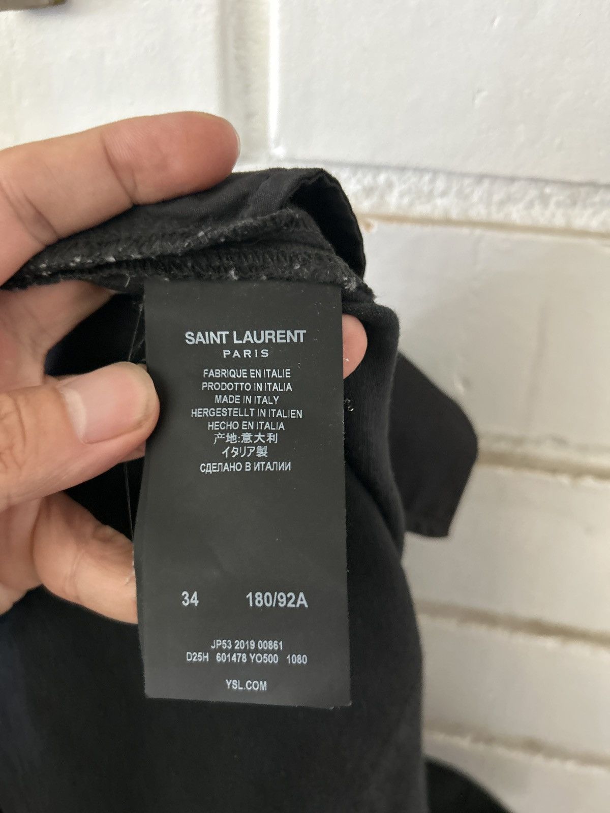 Saint Laurent Paris Saint Laurent D21 Black Denim (sz34) Size US 34 / EU 50 - 4 Thumbnail