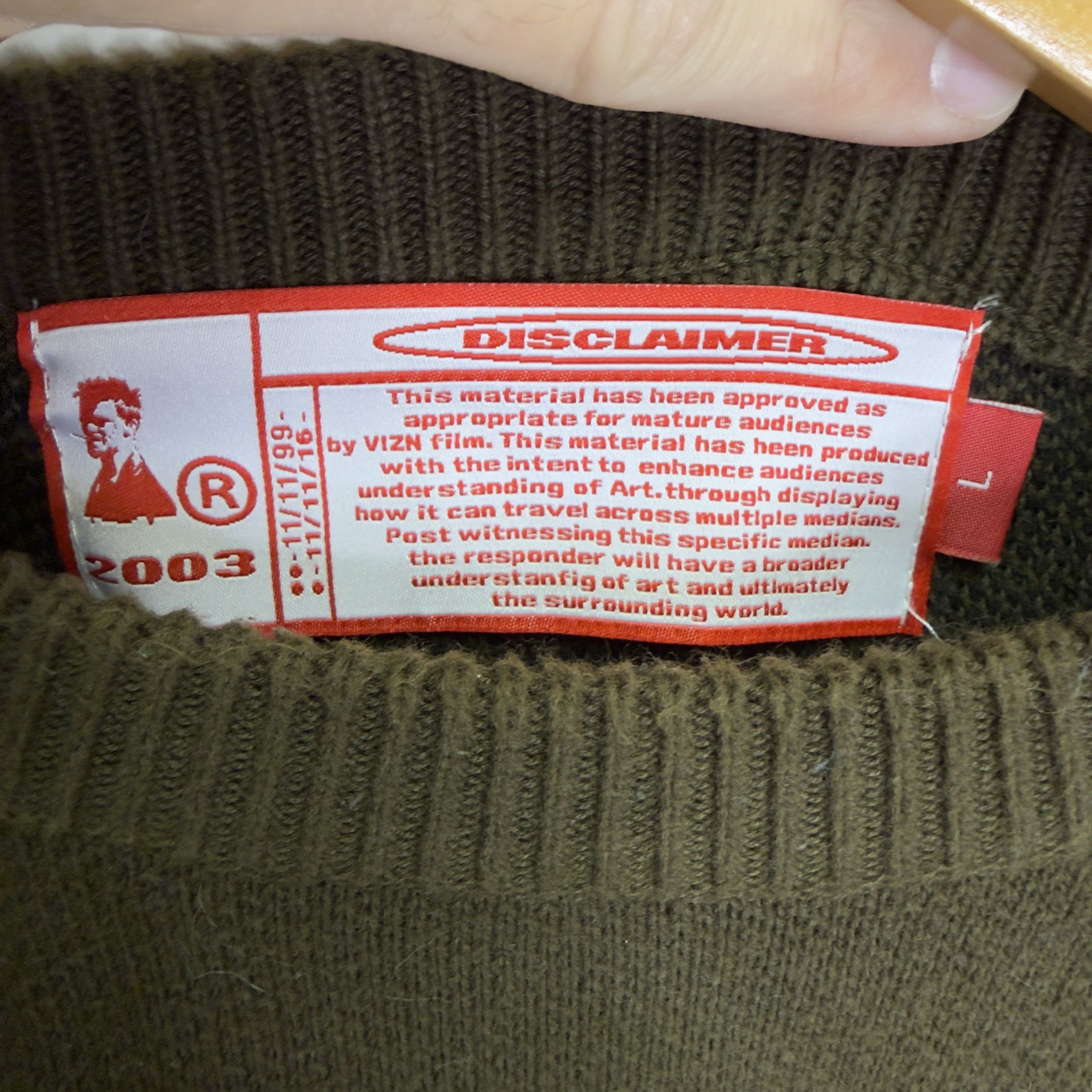 Joy Divizn Brad Knitt Sweater Size US L / EU 52-54 / 3 - 4 Thumbnail