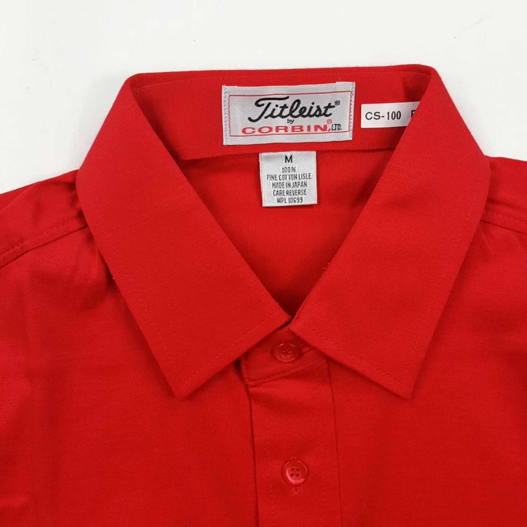 Titleist VINTAGE Titleist Polo Shirt Men Red Collared Short Sleeve Pullover Button Dress Shirt 90s Golf Casual Size M Size 40R - 4 Thumbnail