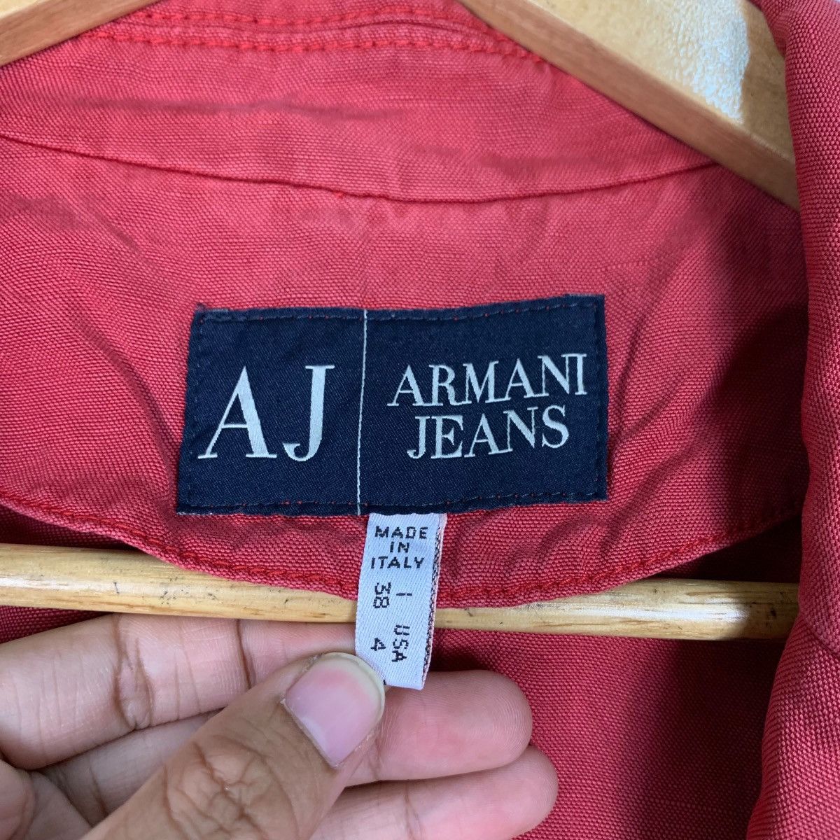 Armani ARMANI JEANS Red Casual Jacket #1171-C54 Size S / US 4 / IT 40 - 14 Thumbnail
