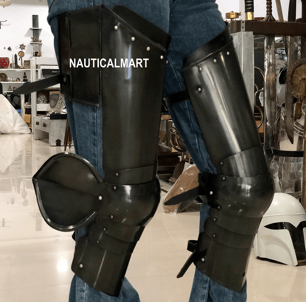 Medieval Steel Knight upper Leg Armor