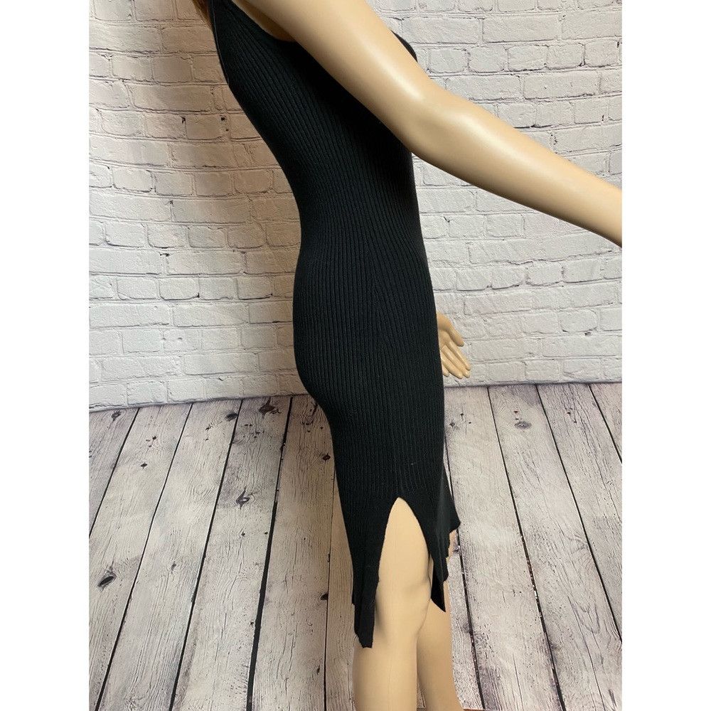 Magaschoni NWT New Magaschoni Sleeveless V-neck Ribbed Black Dress Siz Size S / US 4 / IT 40 - 3 Thumbnail