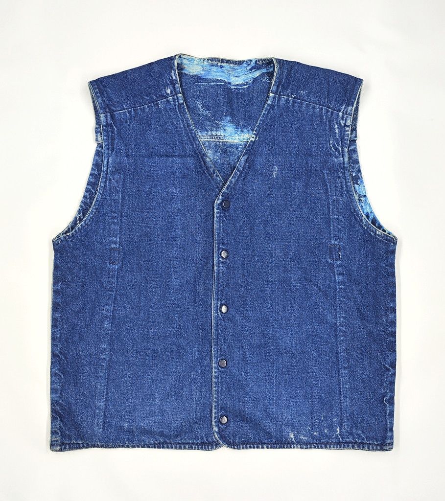 Japanese Brand CAPITAN painter jeans vest reversible Size US L / EU 52-54 / 3 - 6 Thumbnail