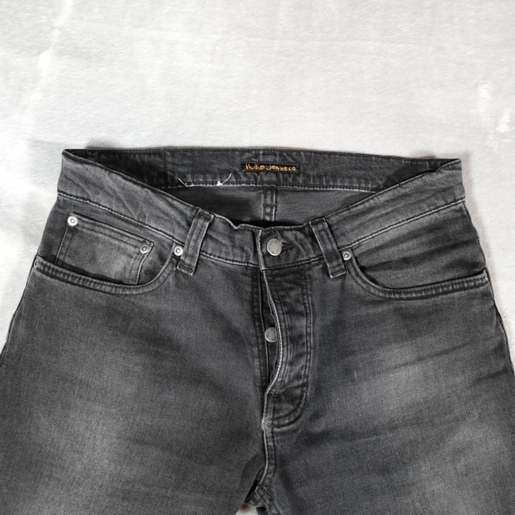 Nudie Jeans Nudie Jeans Grim Tim Gray Skinny Jeans Womens 30 Waist 24.5 Inseam Mid Rise Button Fly Size 30" / US 8 / IT 44 - 3 Thumbnail