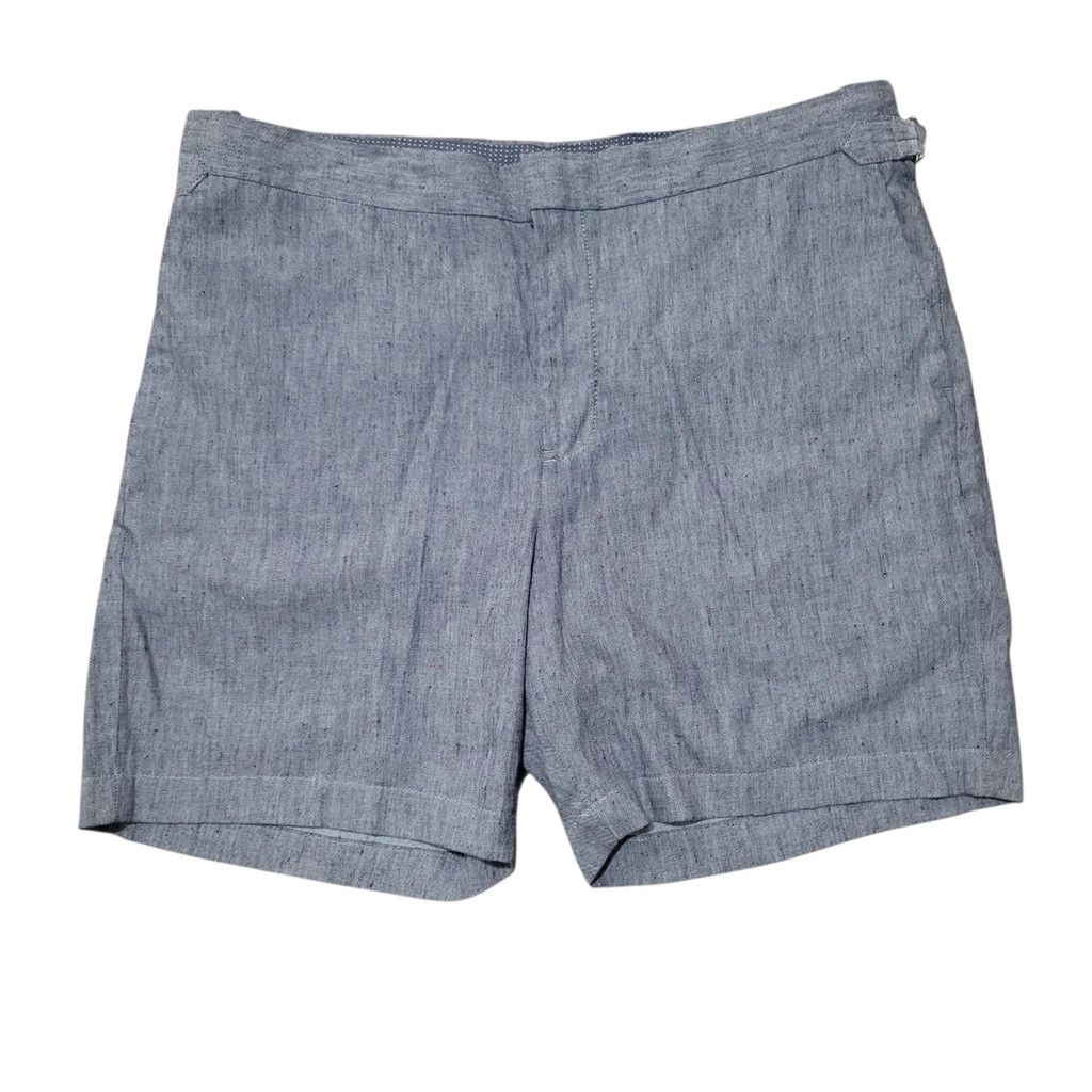 Michael Kors Michael Kors Men's Gray Adjustable Waist Linen Blend Chino S Size US 38 / EU 54 - 3 Thumbnail