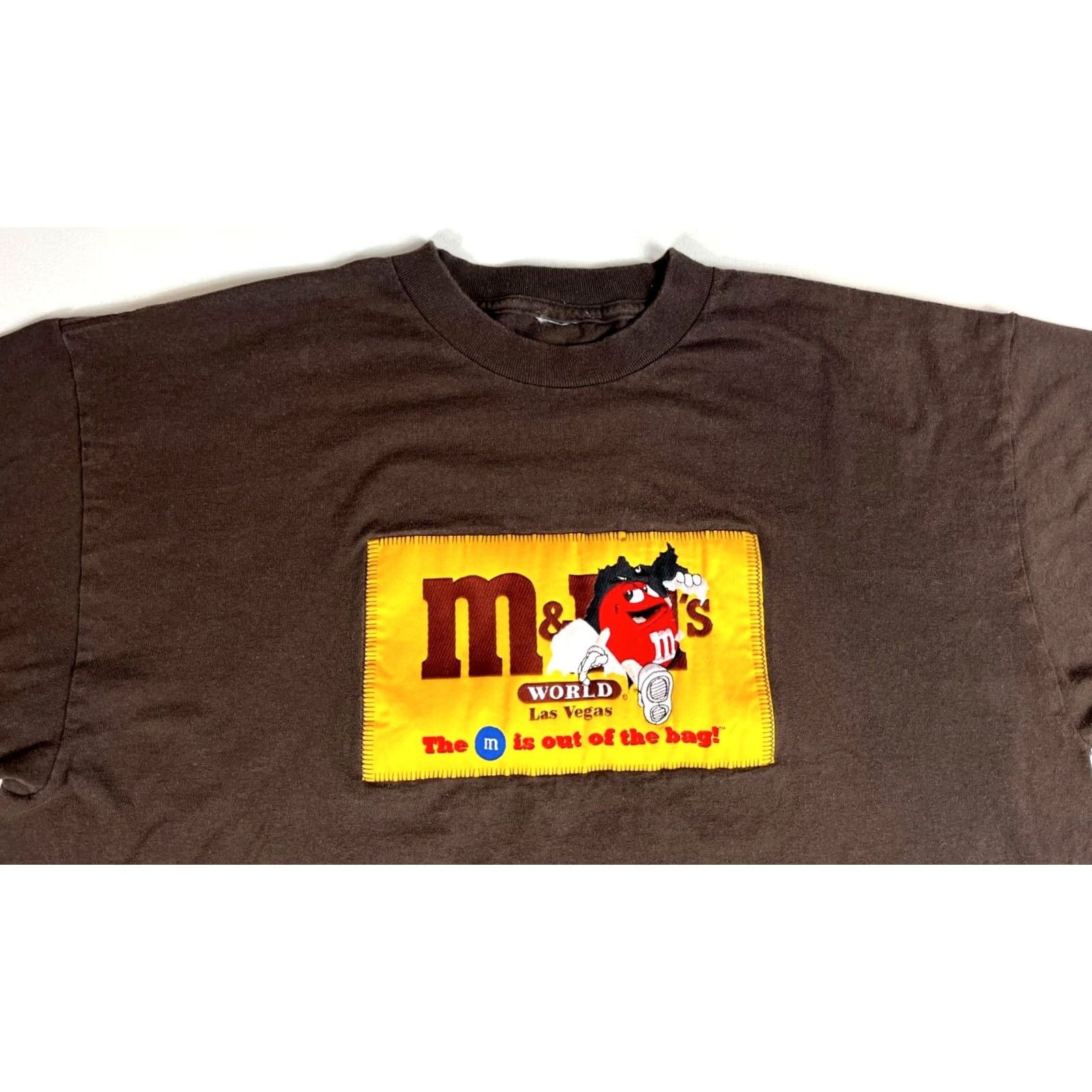 Vintage M&M's World Las Vegas Men's Vintage T-Shirt Embroidered Sz L Brown Size US L / EU 52-54 / 3 - 3 Thumbnail