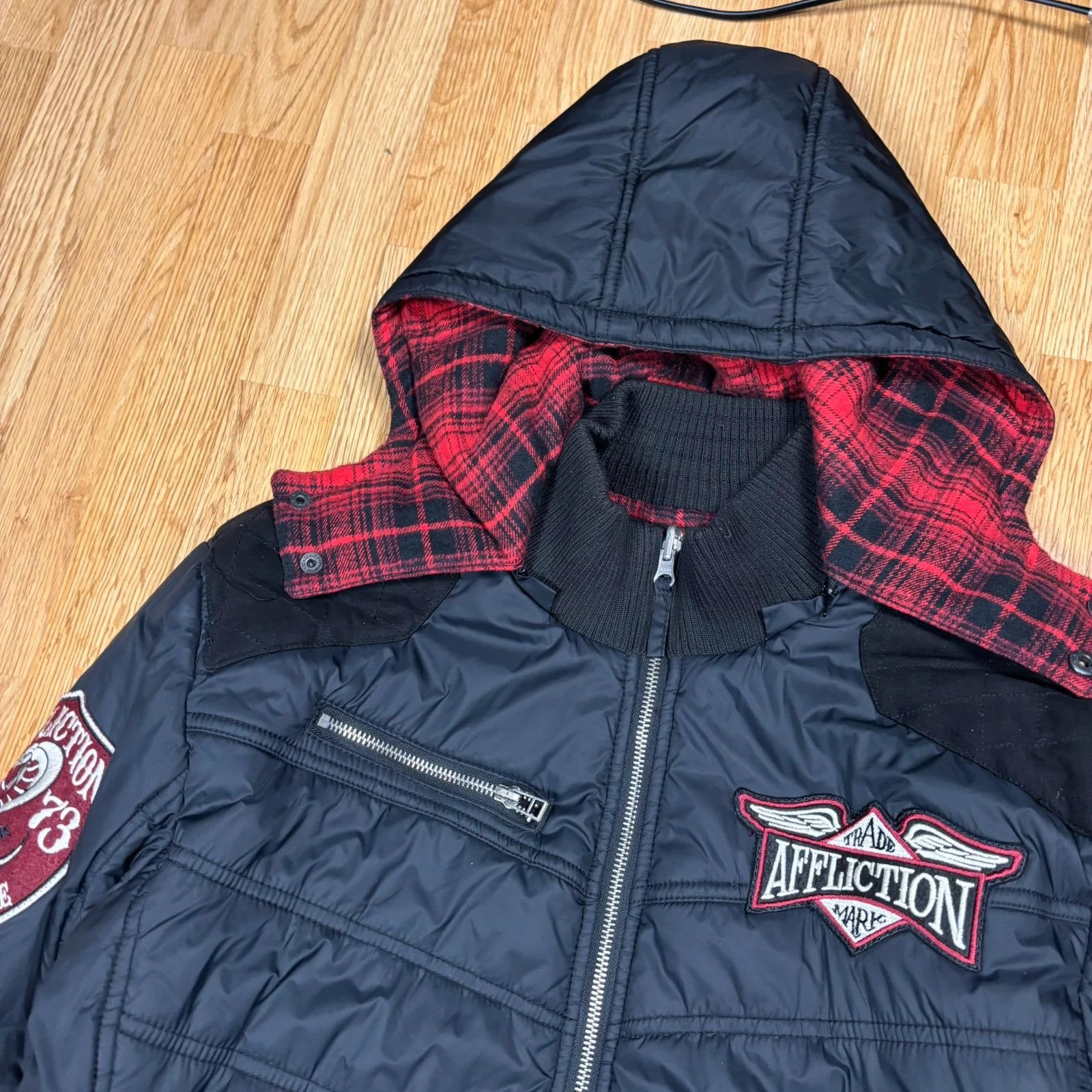 Affliction Affliction Reversible Hooded Jacket Size US L / EU 52-54 / 3 - 5 Thumbnail