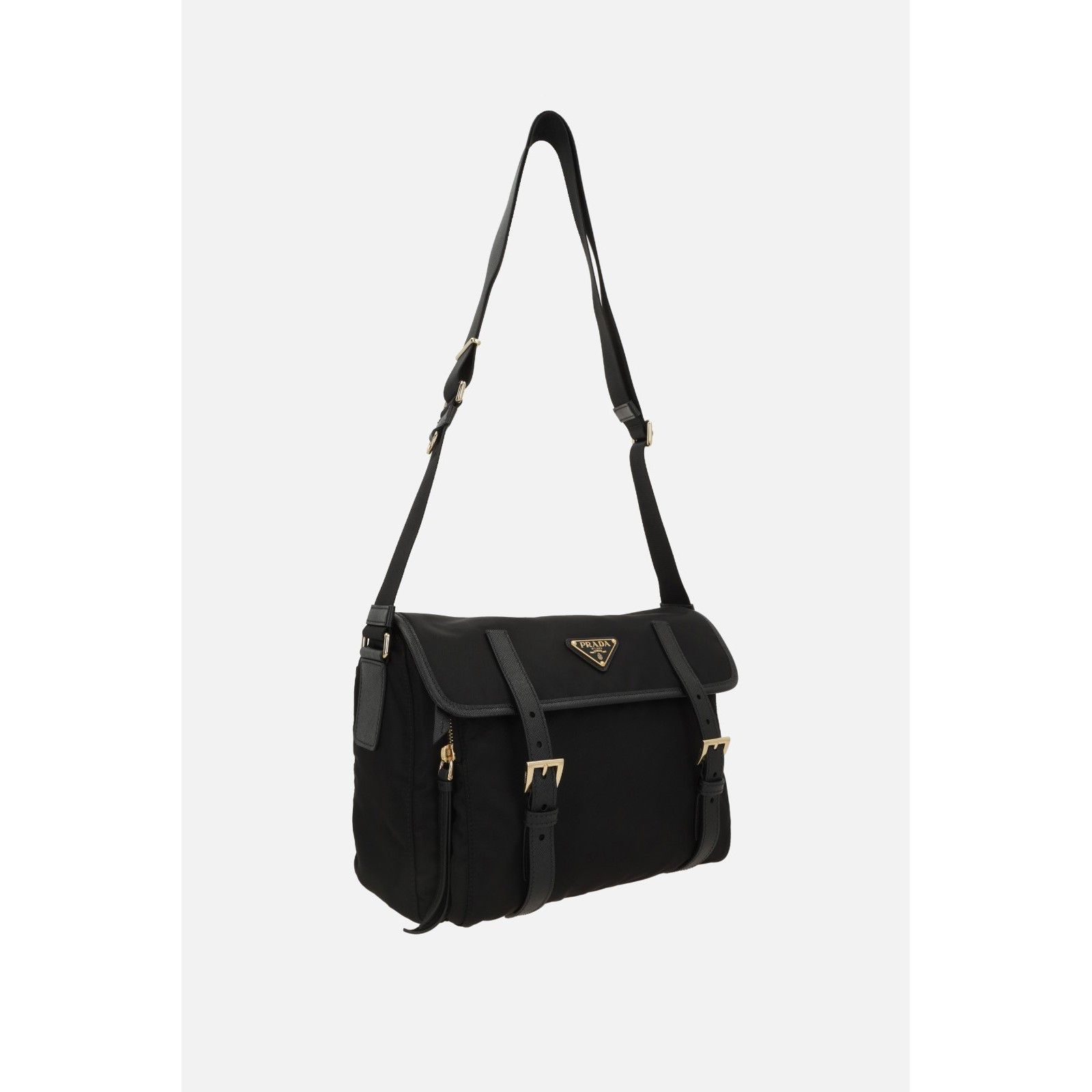 Prada PRADA Black Medium Re-Nylon Messenger Bag New & Authentic Size ONE SIZE - 2 Thumbnail