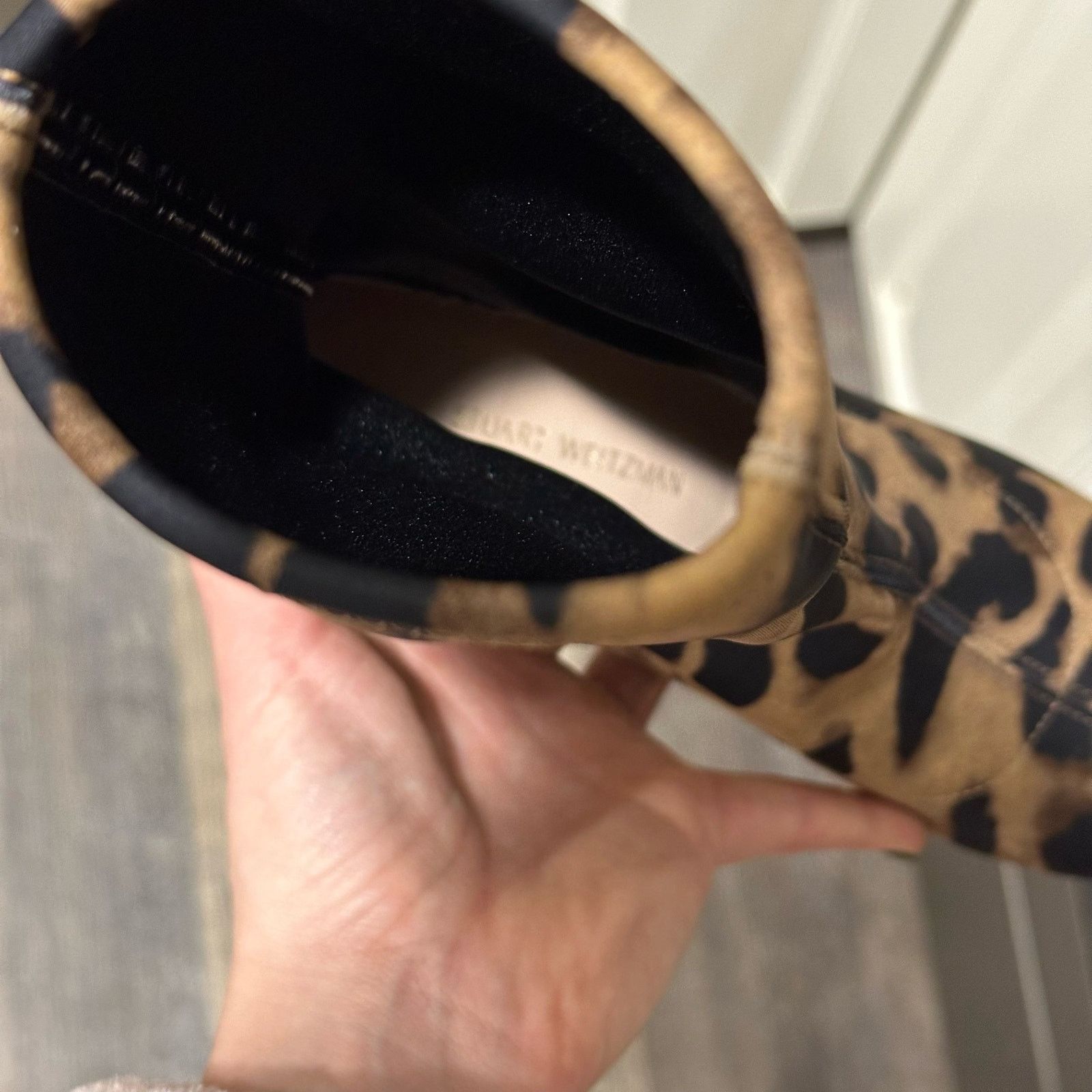 Stuart Weitzman NWOT! Stuart Weitzman Slaine Leopard-Print Sock Boots sz 5.5 Size US 5.5 / IT 35.5 - 9 Thumbnail