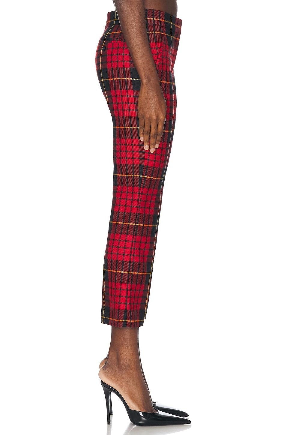 Alexander McQueen o1srvl11e0326 MacQueen Tartan Cropped Trousers in Multicolor Size 28" / US 6 / IT 42 - 3 Thumbnail