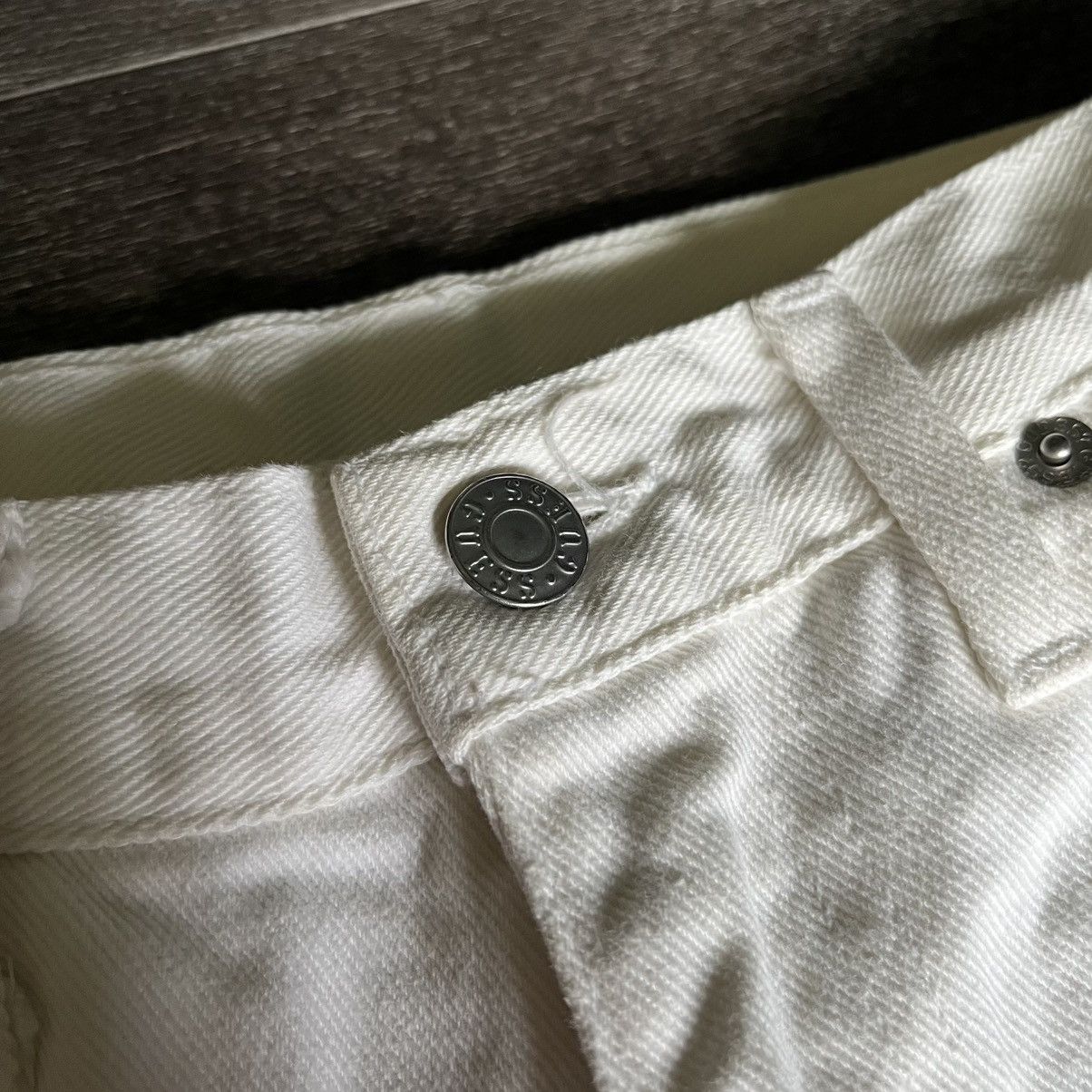 Guess × Vintage Vintage 1990s Guess Straight White Denim Jeans Skater 30x34 Size US 30 / EU 46 - 8 Thumbnail