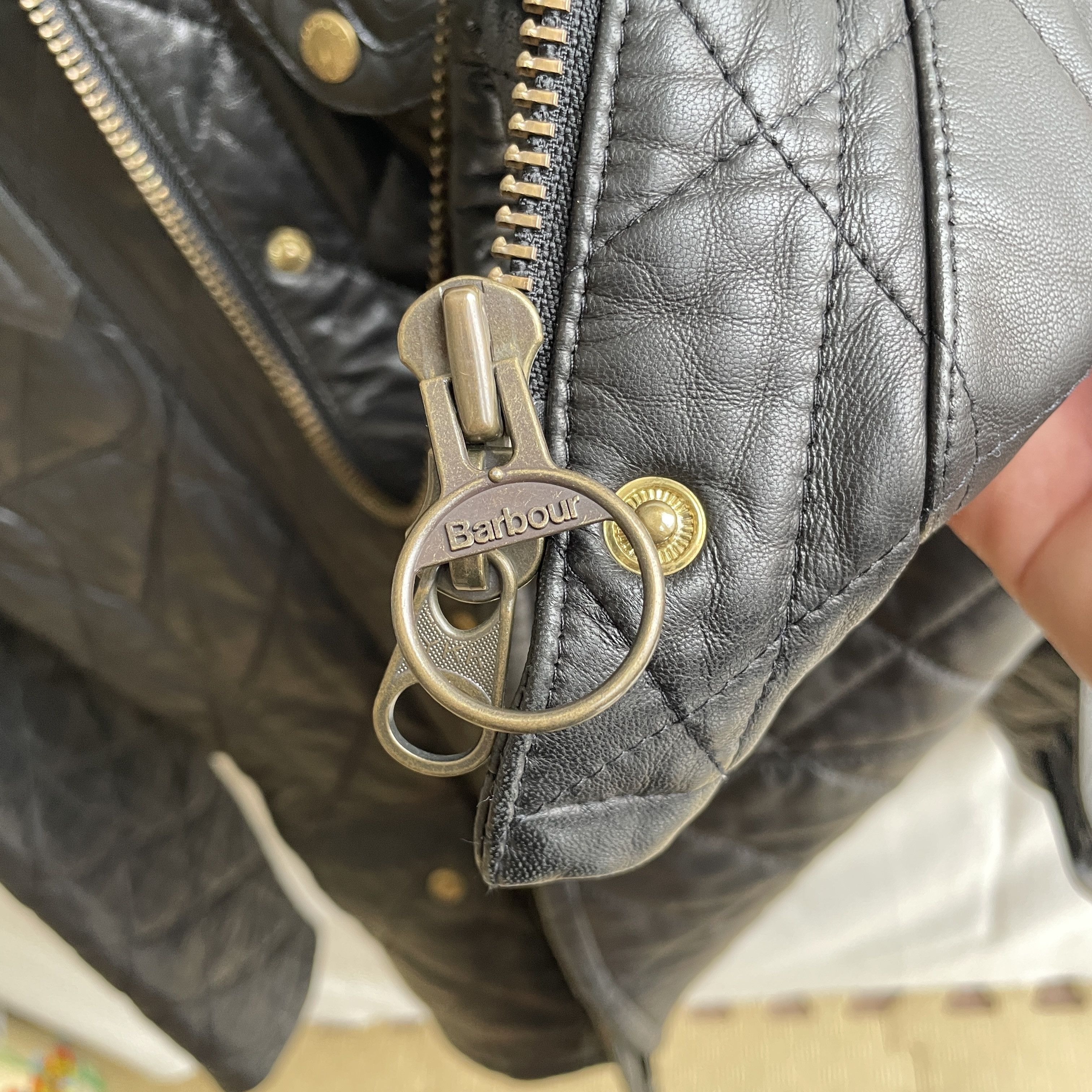 Barbour Barbour International Womens Nappa Leather Quilted Jacket Size M / US 6-8 / IT 42-44 - 13 Thumbnail