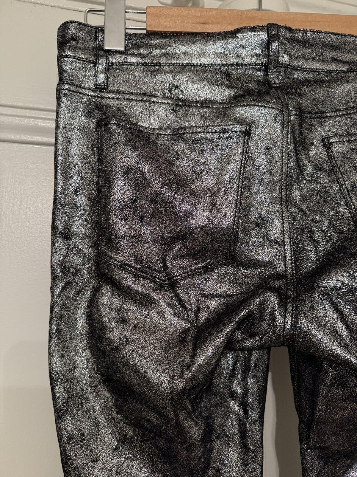 Rta RTA Silver Foiled Pants Size 27" / US 4 / IT 40 - 5 Thumbnail