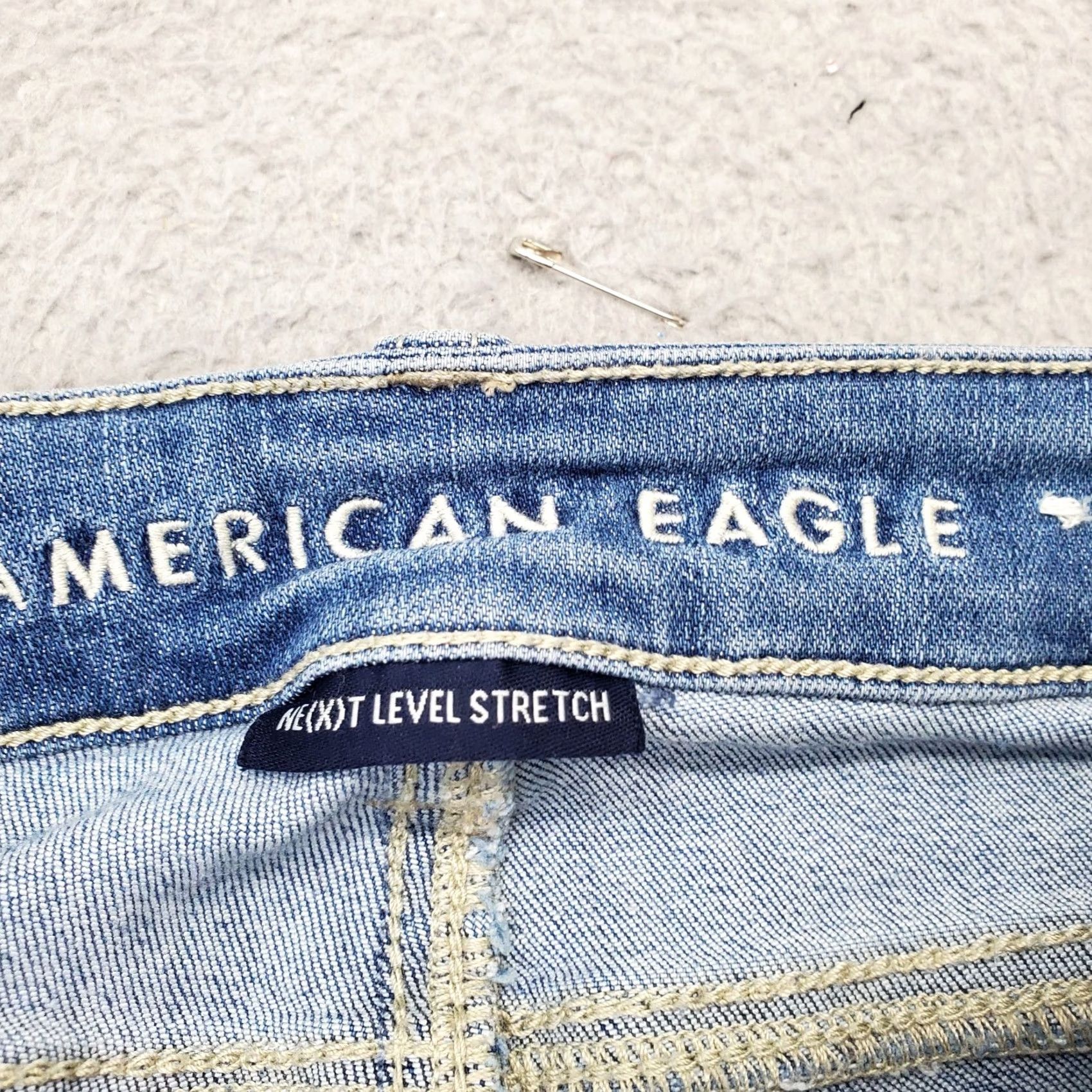 American Eagle Outfitters American Eagle Outfitters Jeans Womens Size 2 Blue Denim Next Level Stretch Straight Size 26" / US 2 / IT 38 - 6 Thumbnail