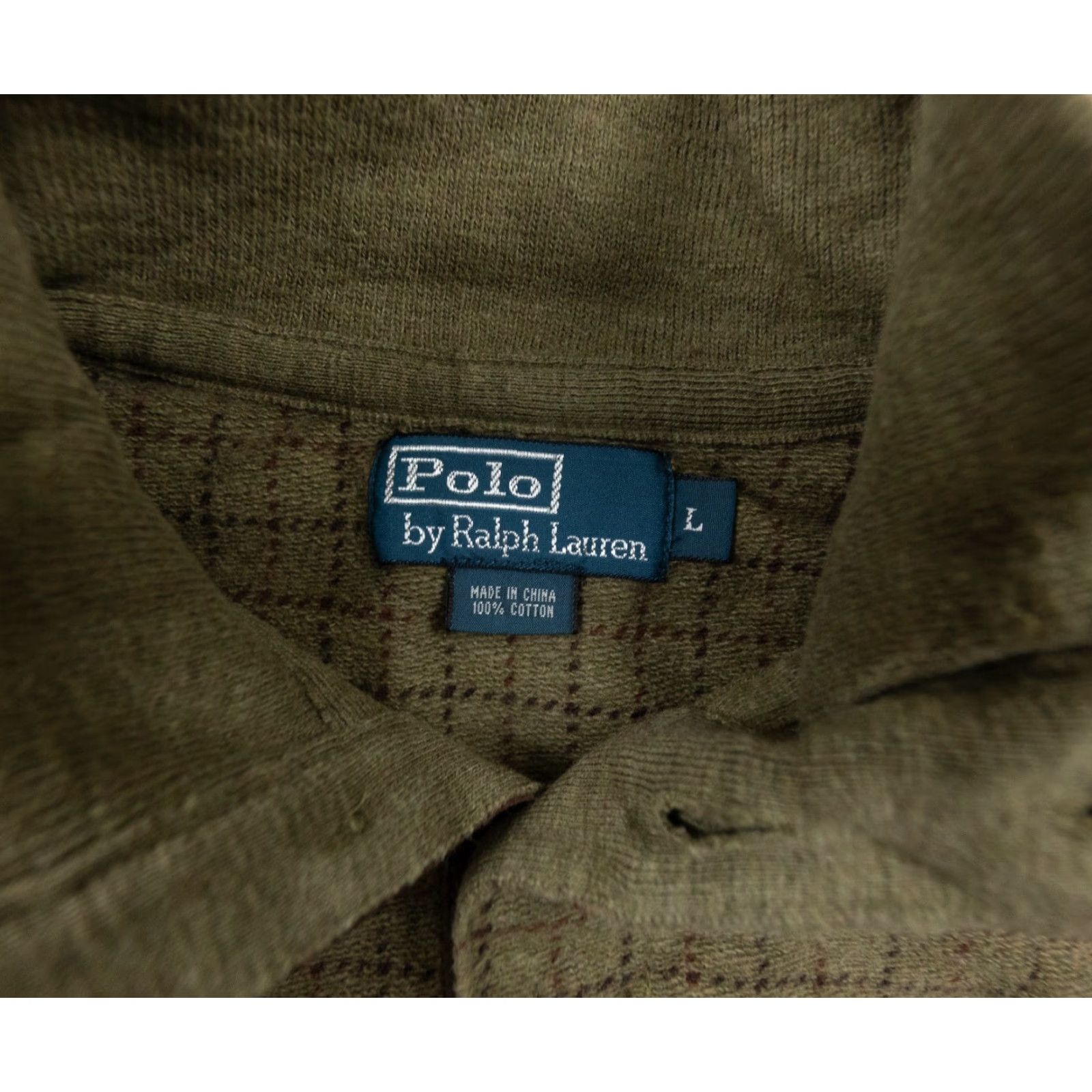 Polo Ralph Lauren VINTAGE Polo Ralph Lauren Sweater Men's Large Pullover Hoodie Knit Check Pattern Preppy Casual Size US L / EU 52-54 / 3 - 6 Thumbnail