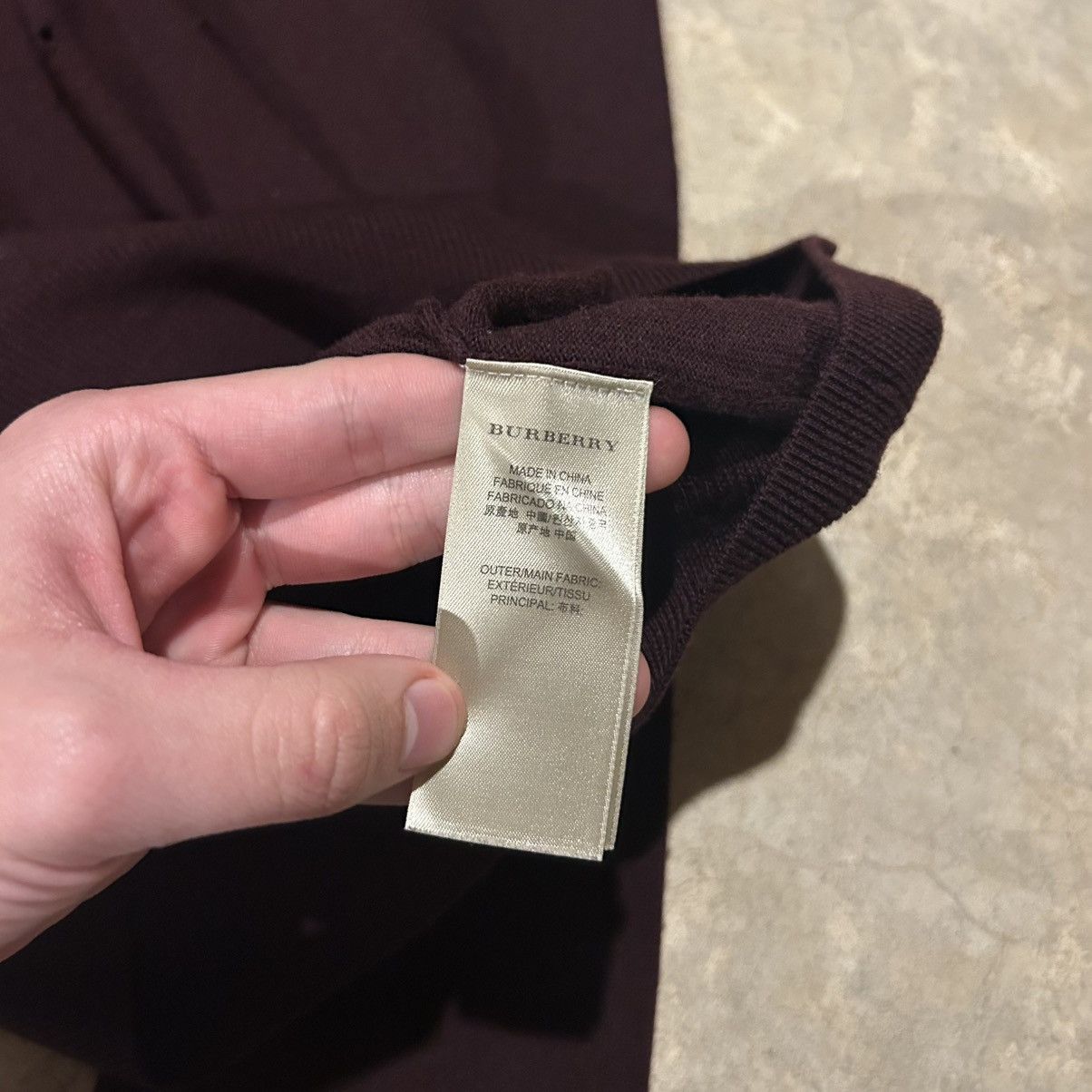 Burberry × Designer Burberry Nova Check Merino Wool Distressed Sweater Size US M / EU 48-50 / 2 - 6 Thumbnail