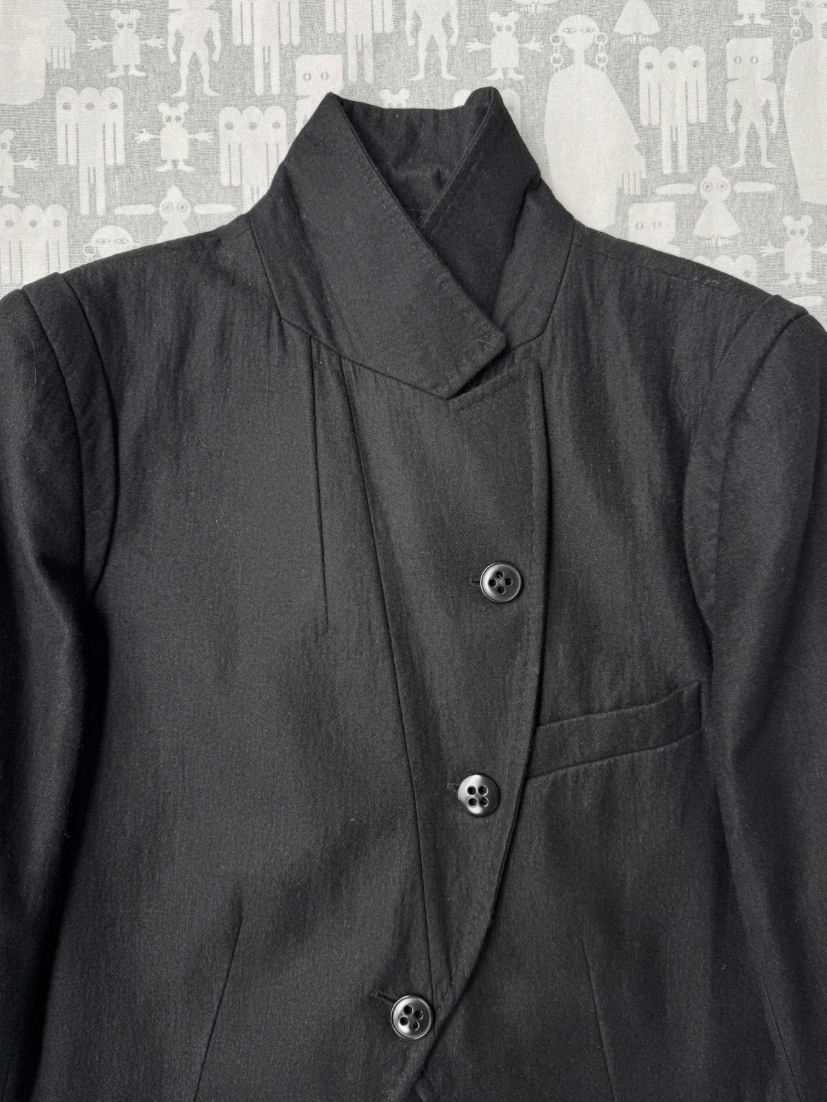 Ann Demeulemeester Ann Demeulemeester AW06 Asymmetrical Cropped Blazer Size US XS / EU 42 / 0 - 3 Thumbnail