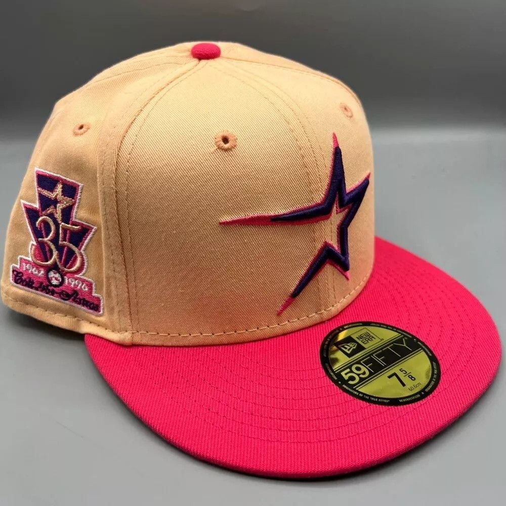 Houston Astros Hat Men 7 5/8 59Fifty New Era Fitted Cap