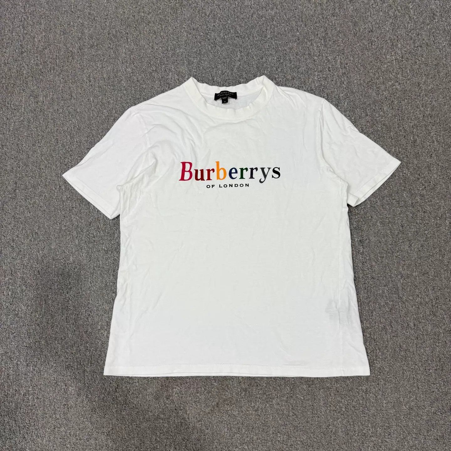 Burberry Burberry White Rainbow Logo SS T-Shirt M 95 New Size M / US 6-8 / IT 42-44 - 1 Thumbnail