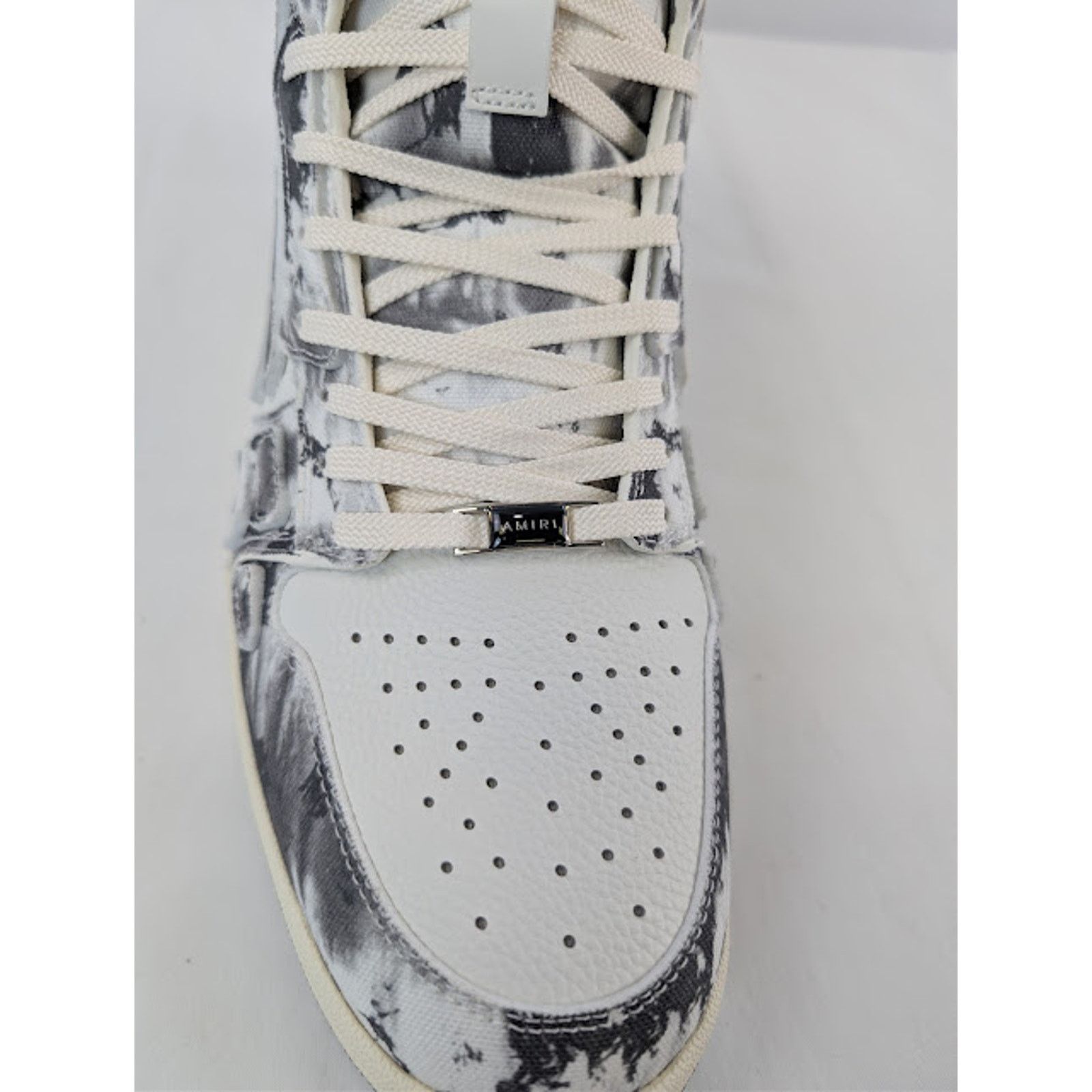 Amiri o1rshd1 Tie Dye Skel Hi Top Sneakers in Grey Size US 12 / EU 45 - 16 Thumbnail