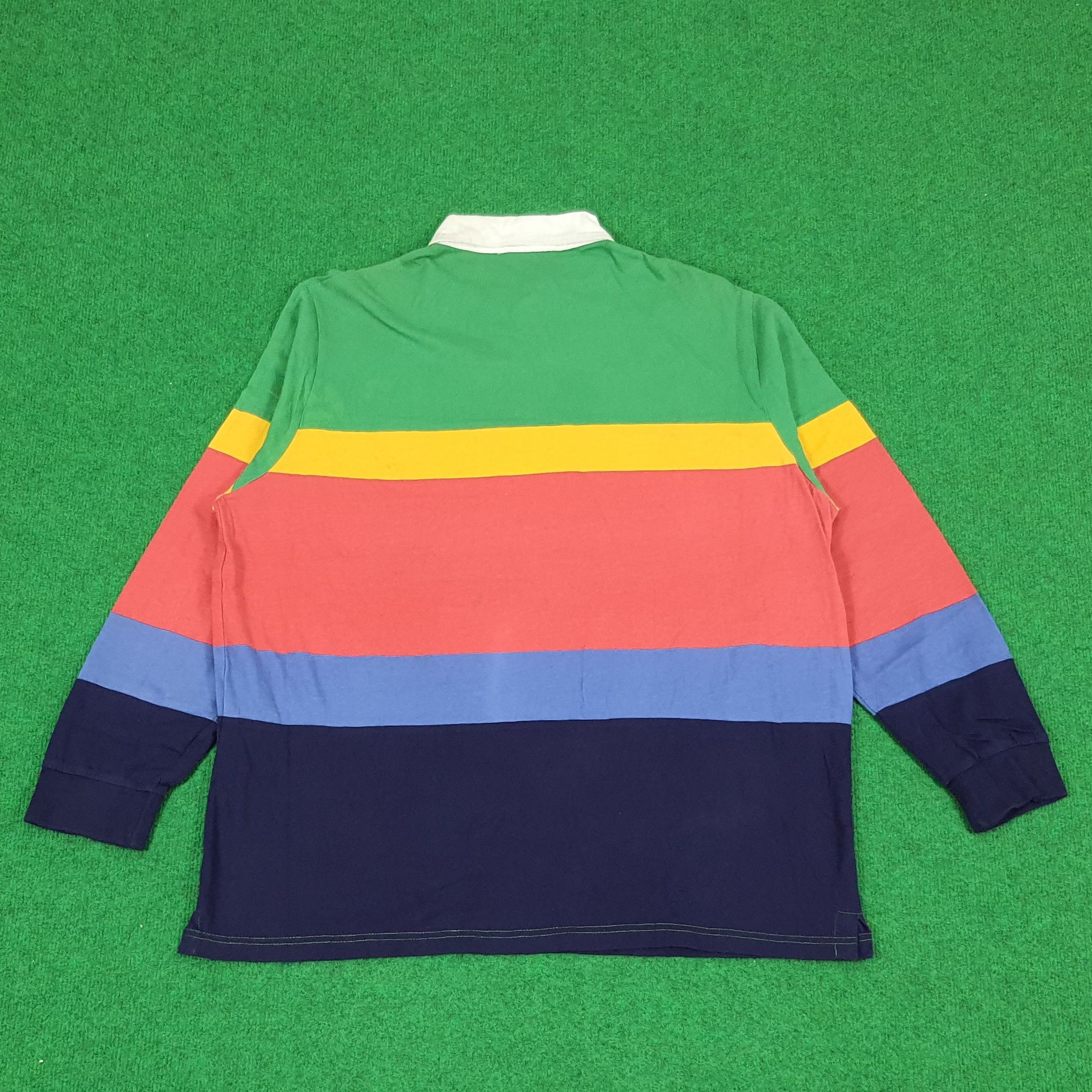 Cross Colours Vintage Cross Colours Striped Streetwear Polo Shirt Size US XL / EU 56 / 4 - 4 Thumbnail