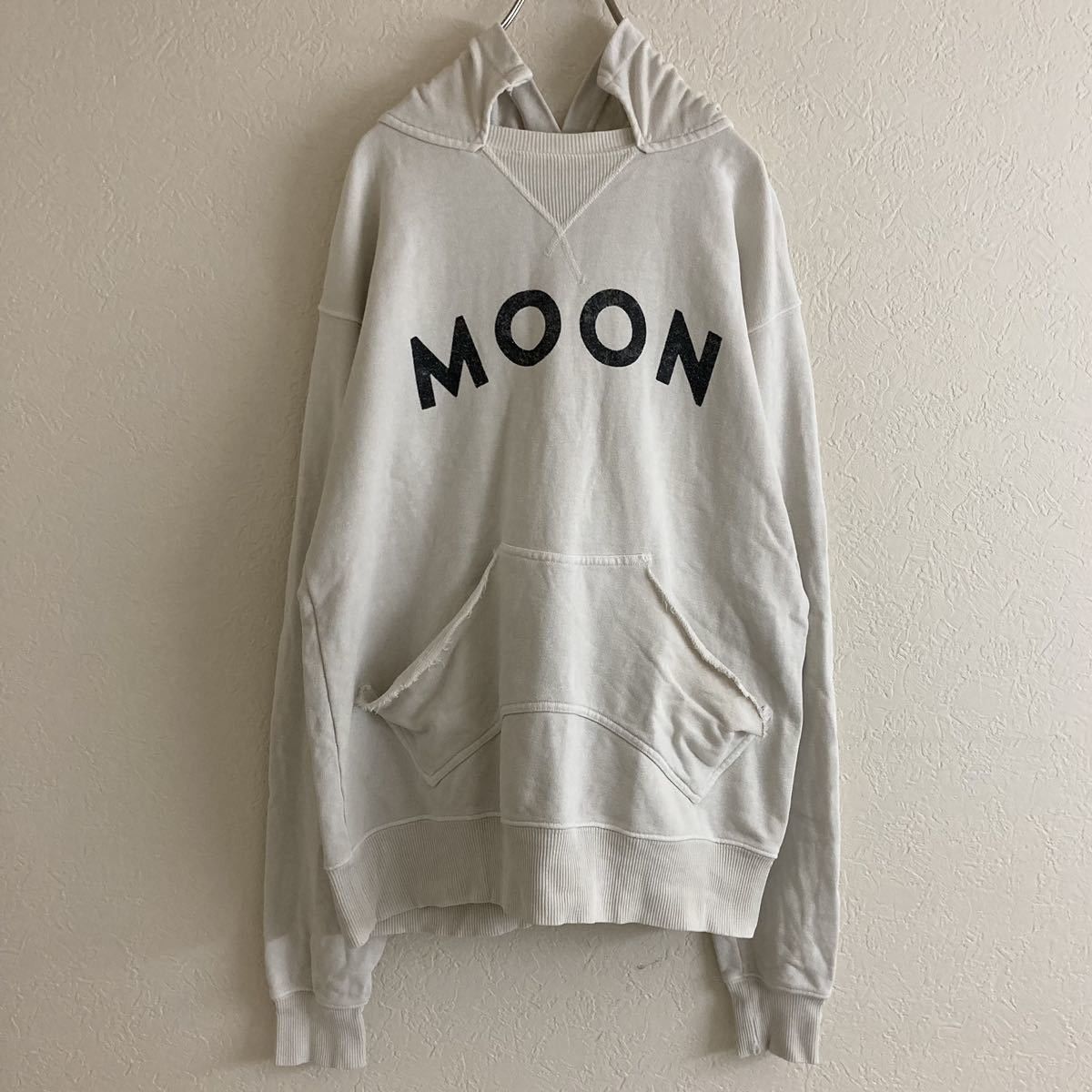 image of Kapital Moon Hoodie in Ivory, Men's (Size Large)