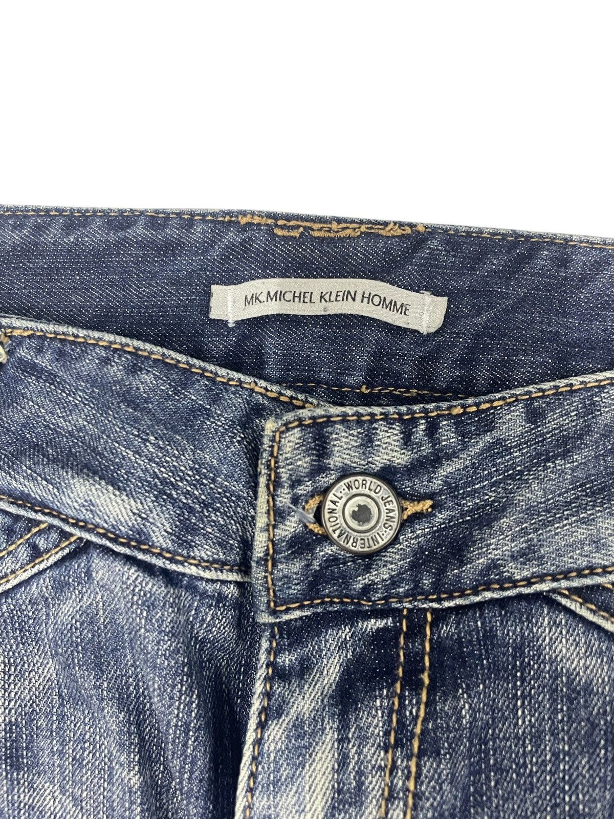 Le Grande Bleu (L.G.B.) Michel Klein Homme Japan Flare Jeans Size US 30 / EU 46 - 7 Thumbnail