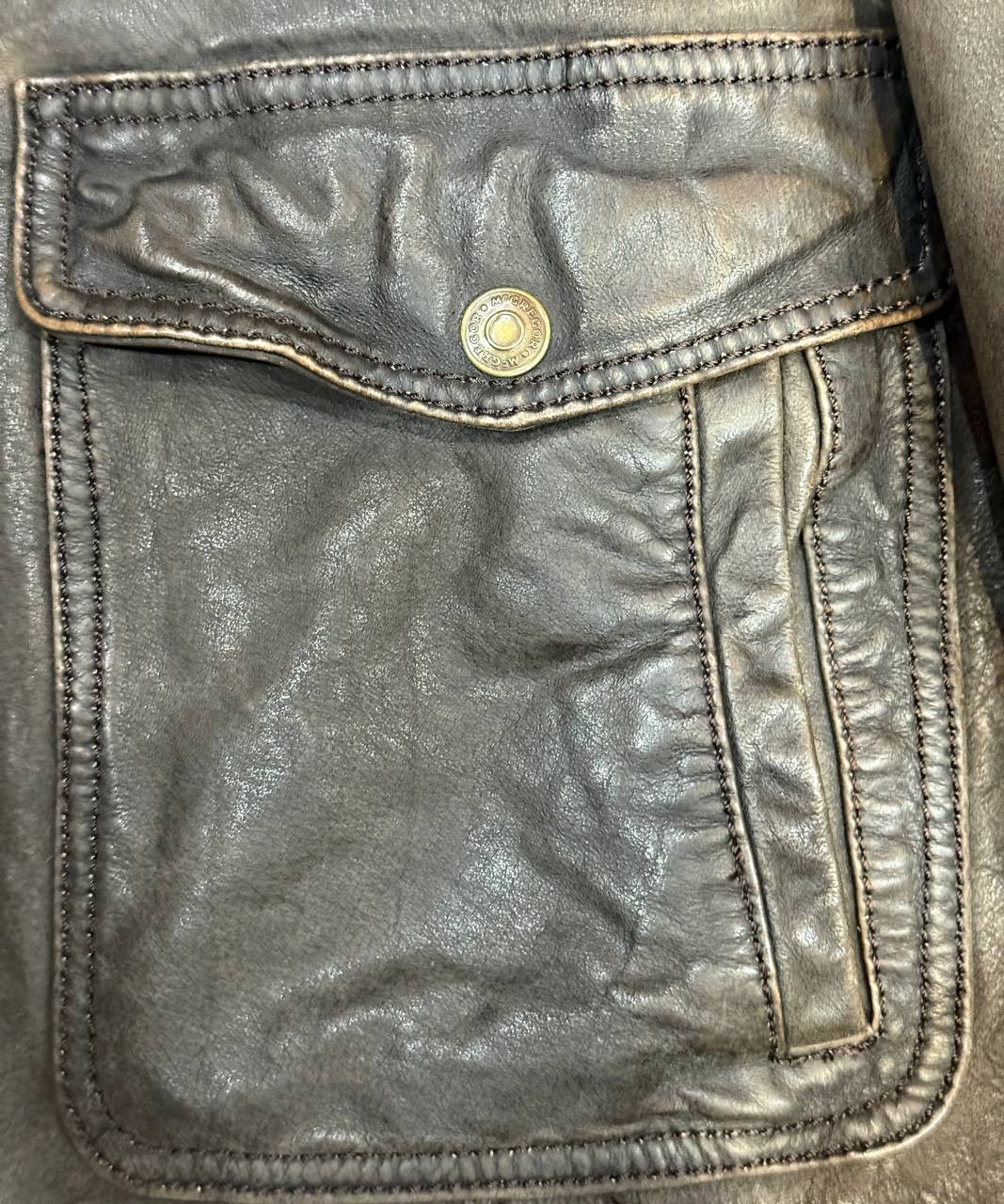 McGregor Vintage McGregor Motorcycle Leather Bomber / Flight Jacket Size US L / EU 52-54 / 3 - 7 Thumbnail