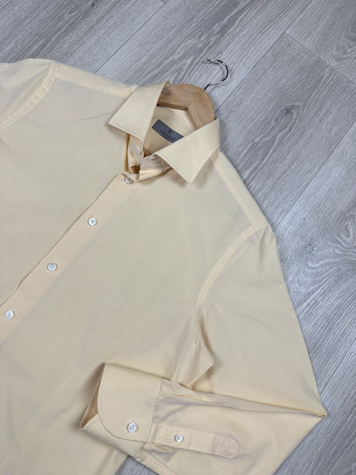 Canali Canali Long Sleeve Button Up Cotton Mens Shirt Size US L / EU 52-54 / 3 - 2 Thumbnail