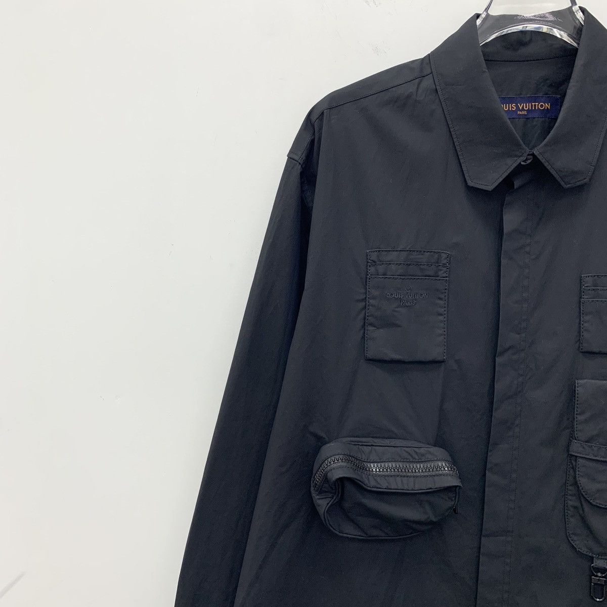 Louis Vuitton Louis Vuitton Black Multi-Pocket Cotton Lapel Work Shirt Size US M / EU 48-50 / 2 - 3 Thumbnail