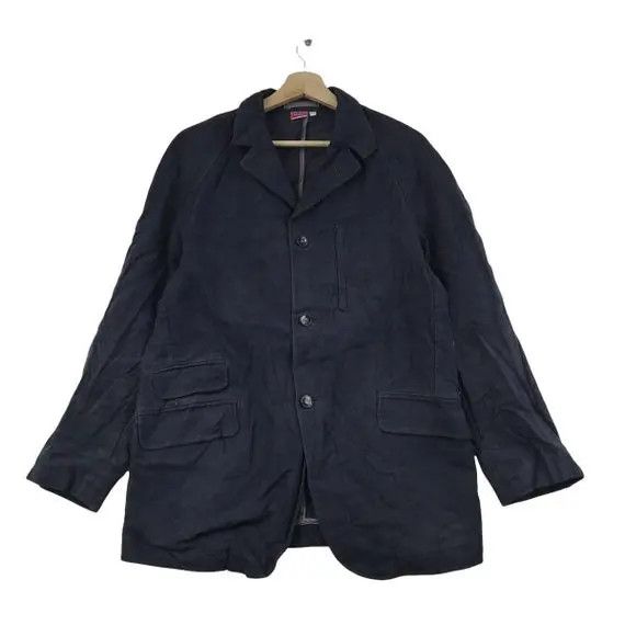 Japanese Brand Vtg KEMPEL FIVE FOXES Indigo Minimalist Trench Coat Parka Size US M / EU 48-50 / 2 - 1 Thumbnail