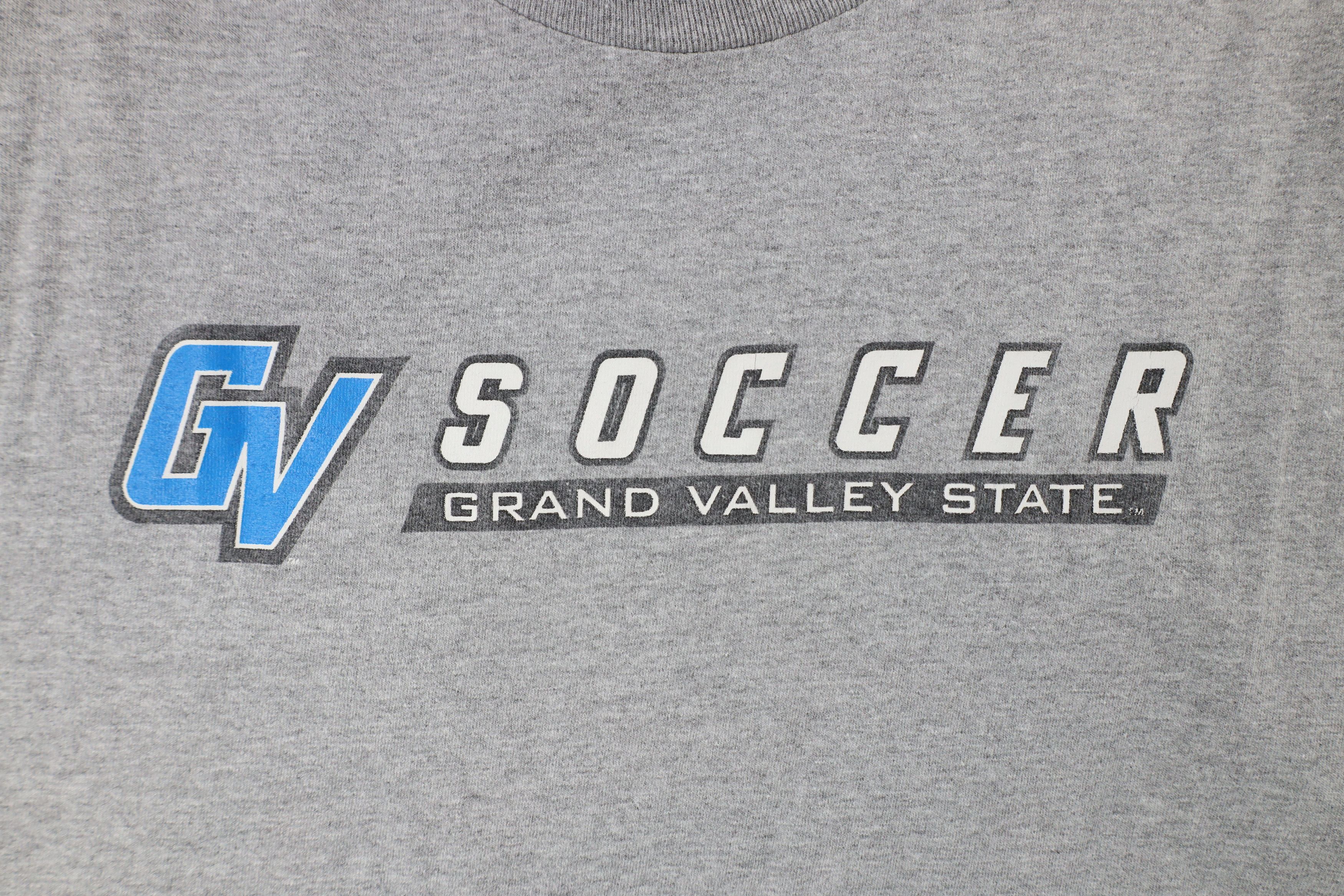 Vintage Vintage Valley State University Soccer Short Sleeve T-Shirt Size US XL / EU 56 / 4 - 4 Thumbnail